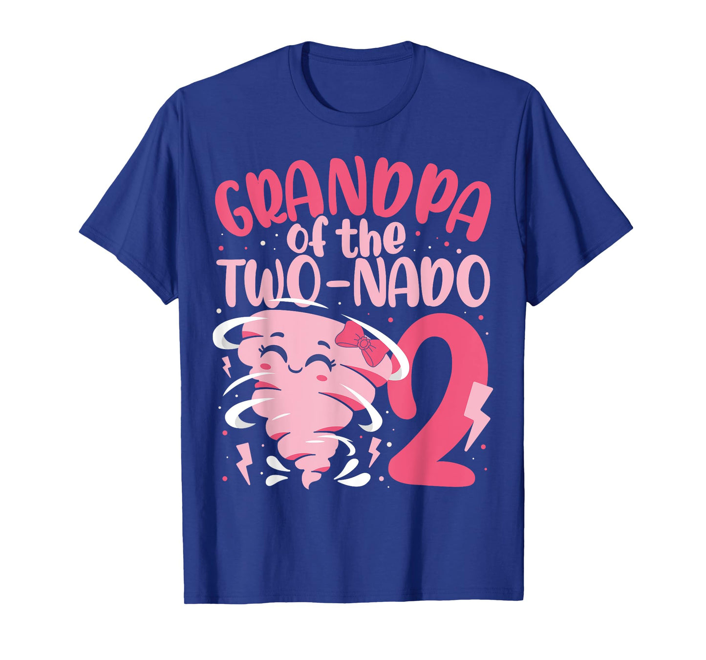 Grandpa of The Two-nado Tornado Theme 2nd Birthday Party T-Shirt