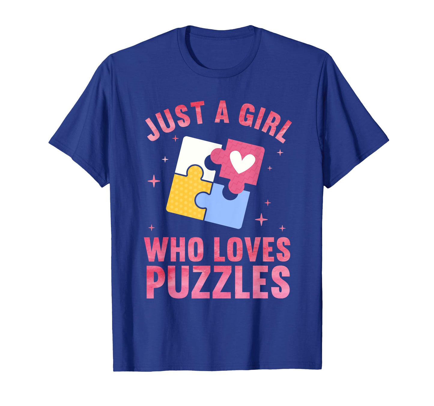 Cool Puzzle Design for Women Girls Jigsaw Lover Puzzle Piece T-Shirt