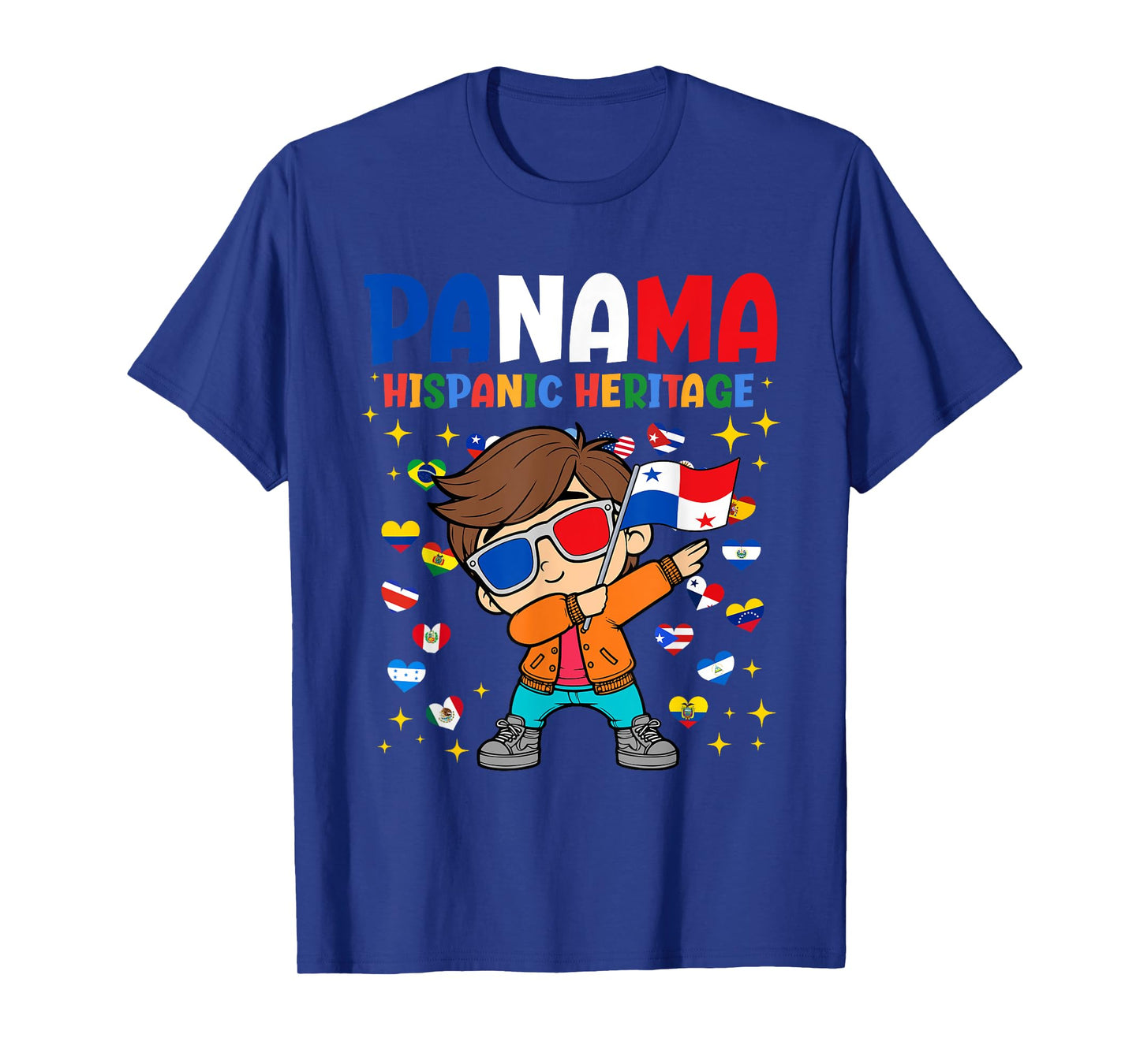 Hispanic Heritage Panamanian Flag Proud Panama Boys Kids T-Shirt