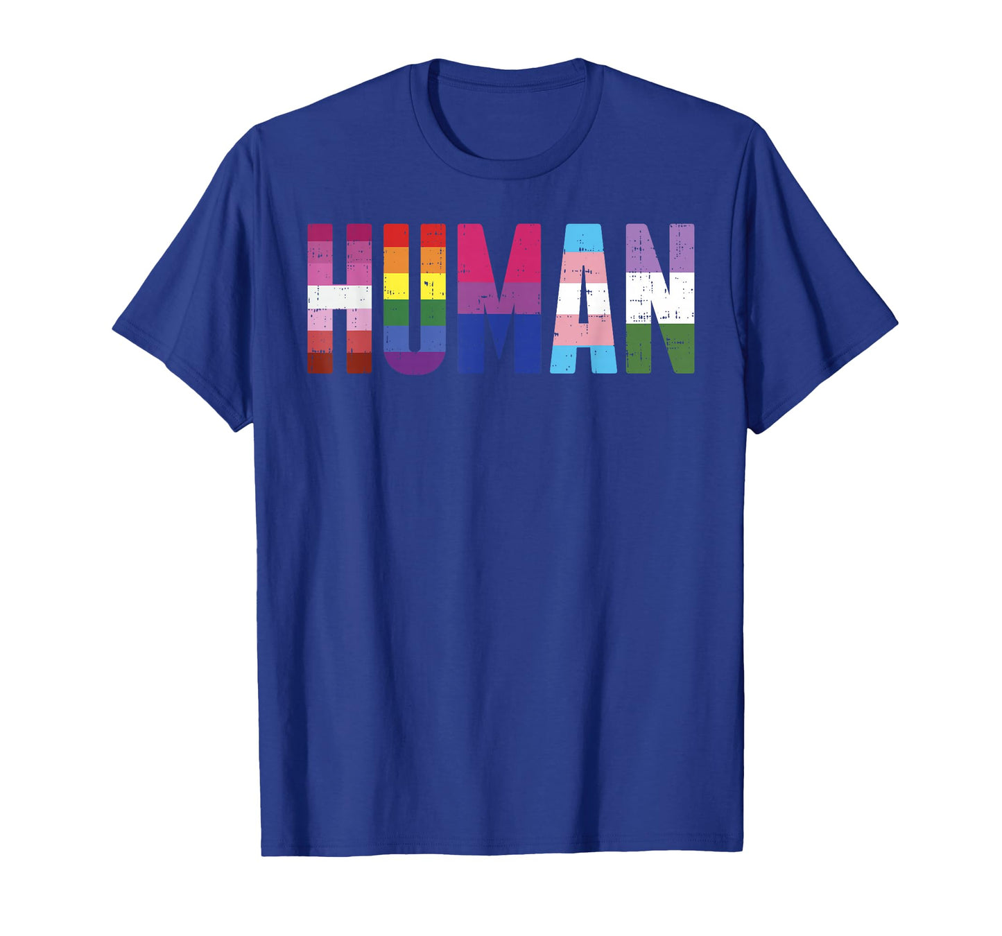 BoredKoalas Human LGBTQ Gay Pride Ally Equality Bi Bisexual Trans Queer T-Shirt - Unisex-Adults, Unisex-Kids - Black - Short Sleeve - Small - Crew Neck - Classic Fit - Cotton 65%, Polyester 35%