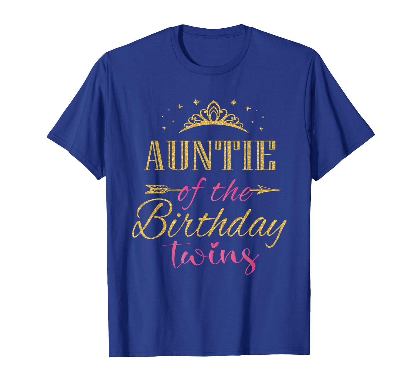 Auntie Of The Birthday Twins Kids Party T-Shirt