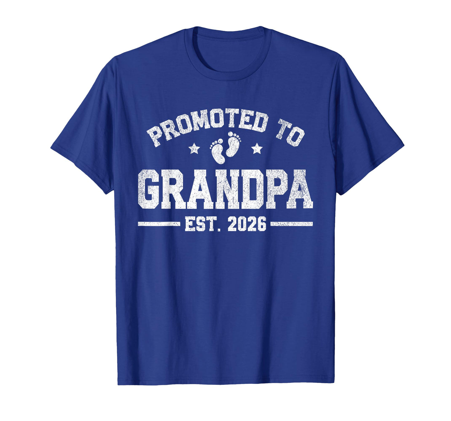 Promoted to Grandpa est. 2026 Grandparents Baby Announcement T-Shirt