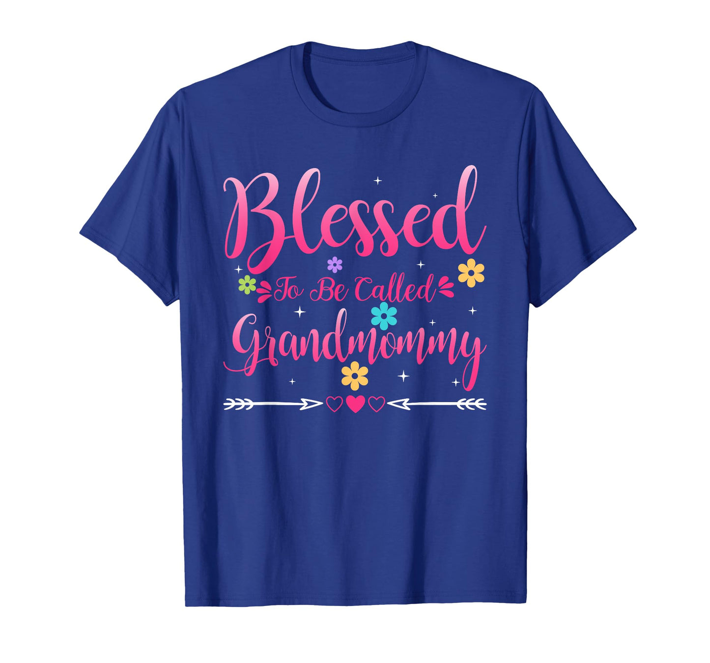 Womens Blessed To Be Called Grandmommy Heart Mother's Day T-Shirt