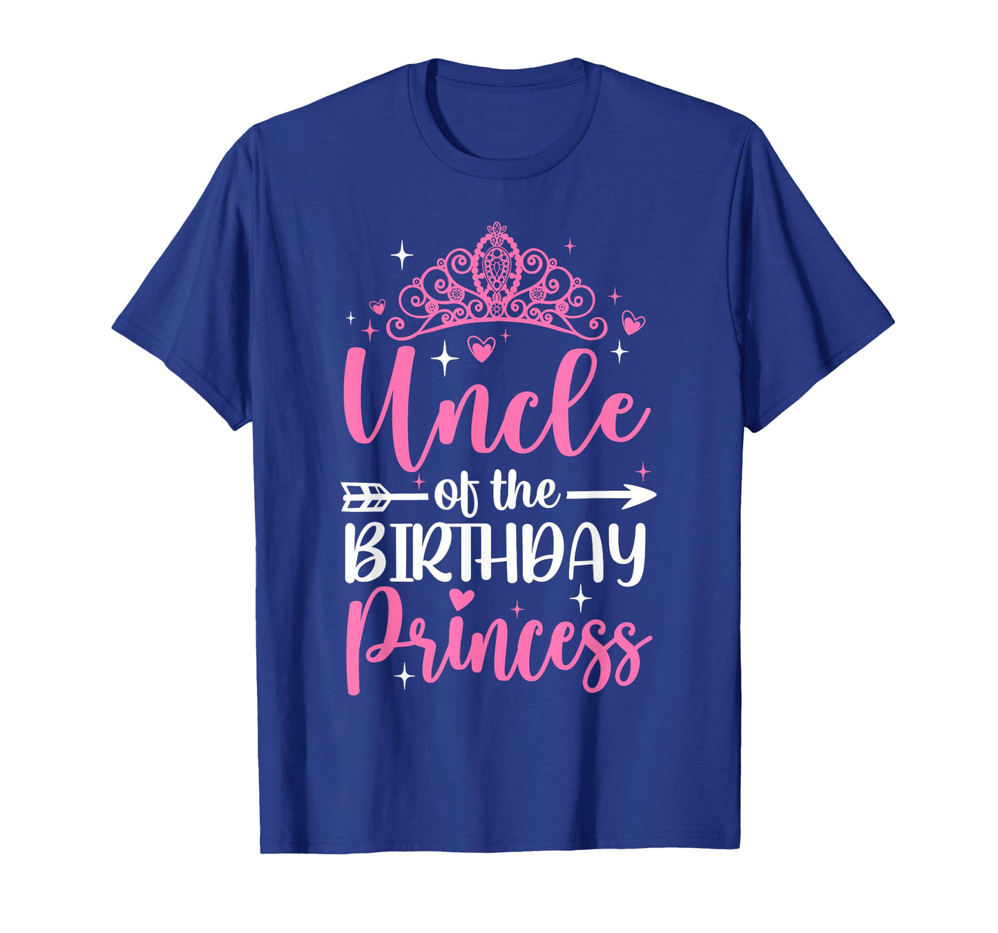 Uncle Of The Birthday Princess Bday Girl Kid Cute Family T-Shirt