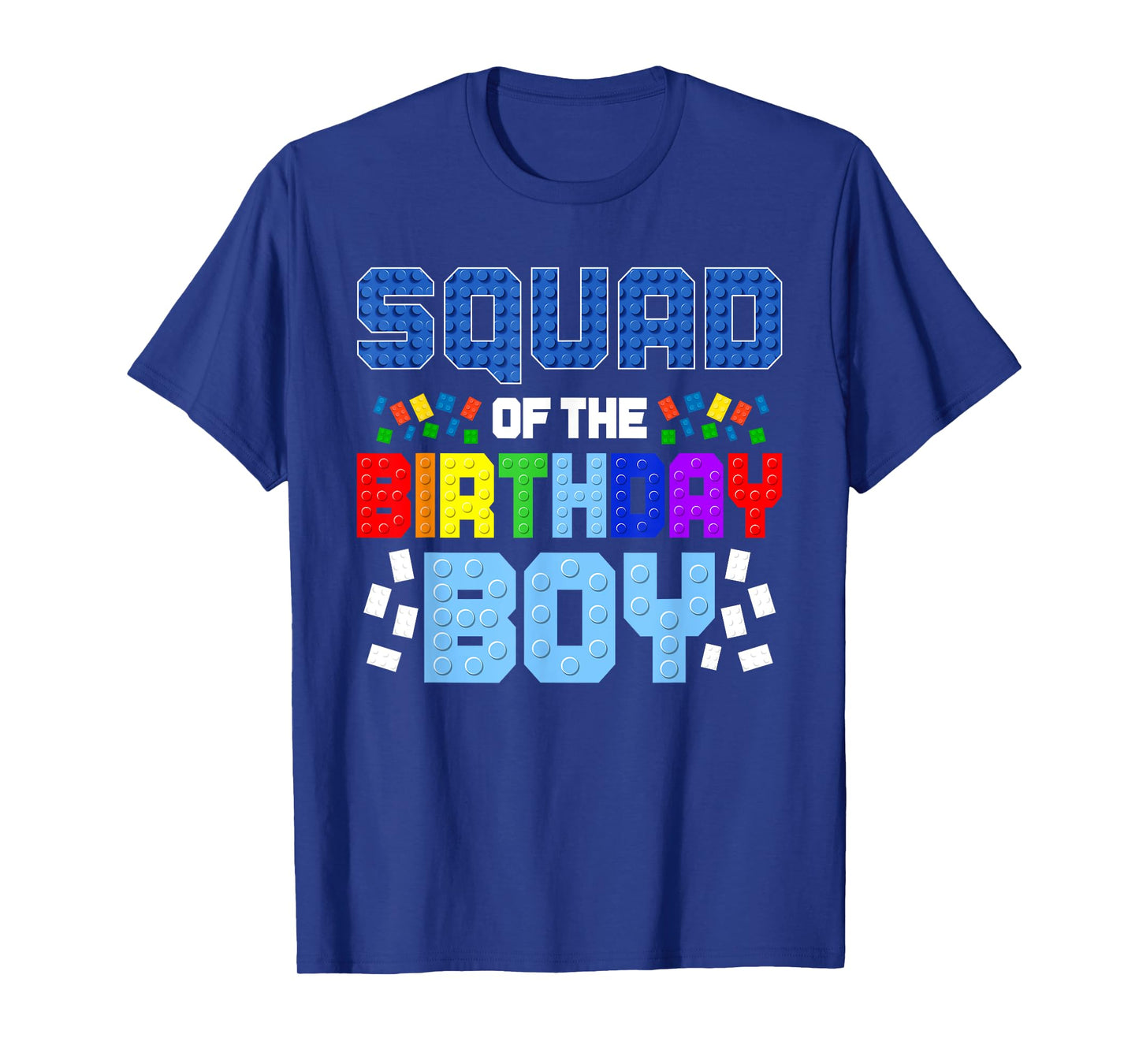 Squad of The Birthday Boy Master Builder Building Blocks T-Shirt
