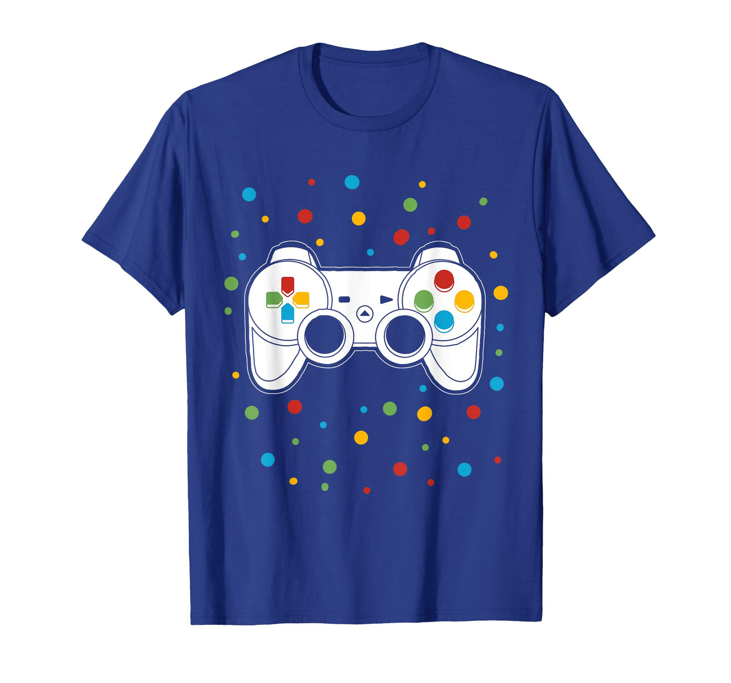 Dot Video Game Gamer Colorful Polka Dot Boy Kid Teen Youth T-Shirt