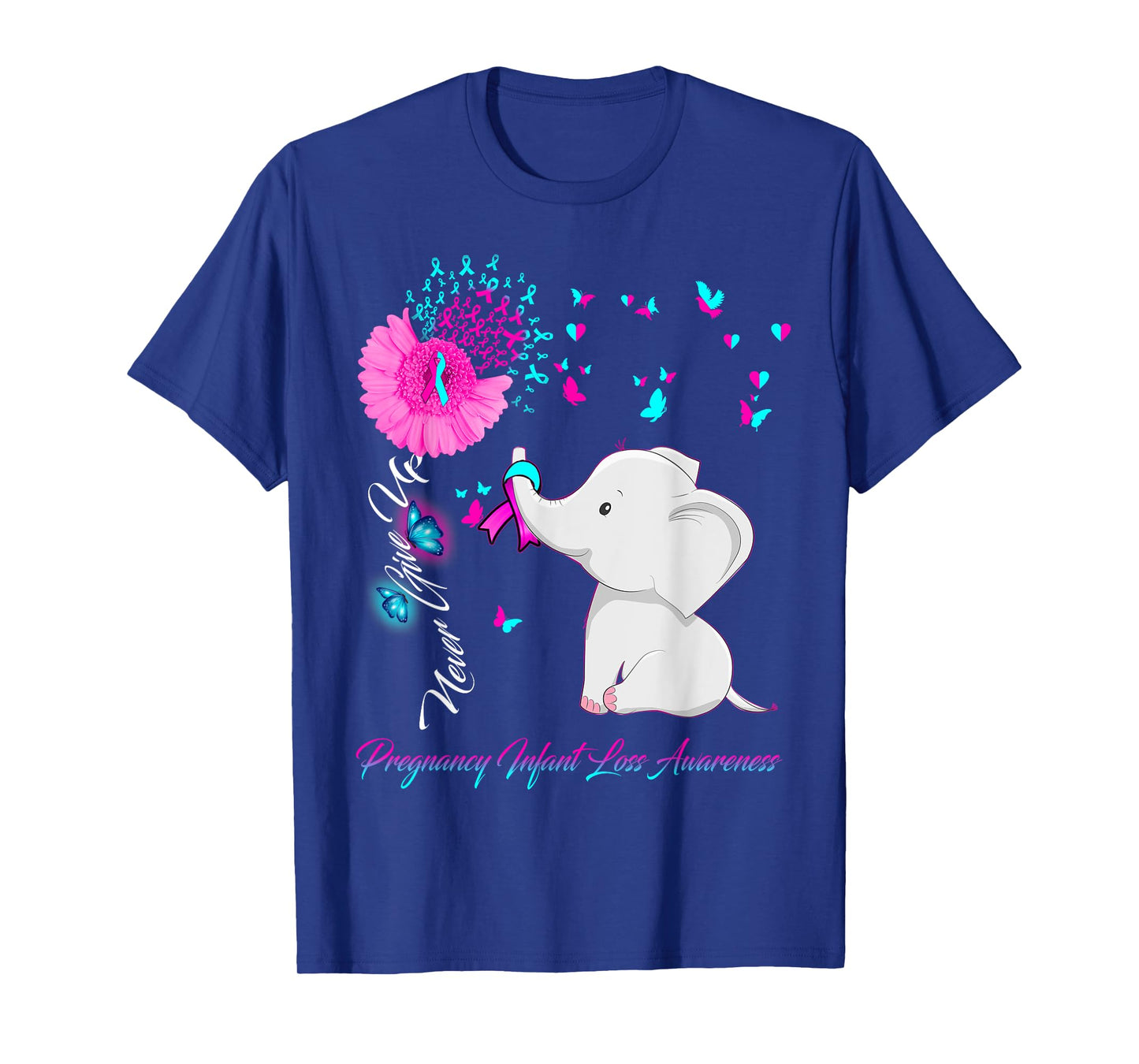 Elephant Pregnancy Infant Loss Awareness - Ribbon Gifts T-Shirt