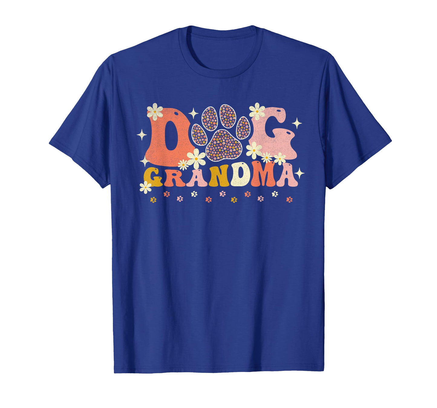 Groovy Dog Grandma Owner Mama Grandma Dog Lovers Men Women T-Shirt