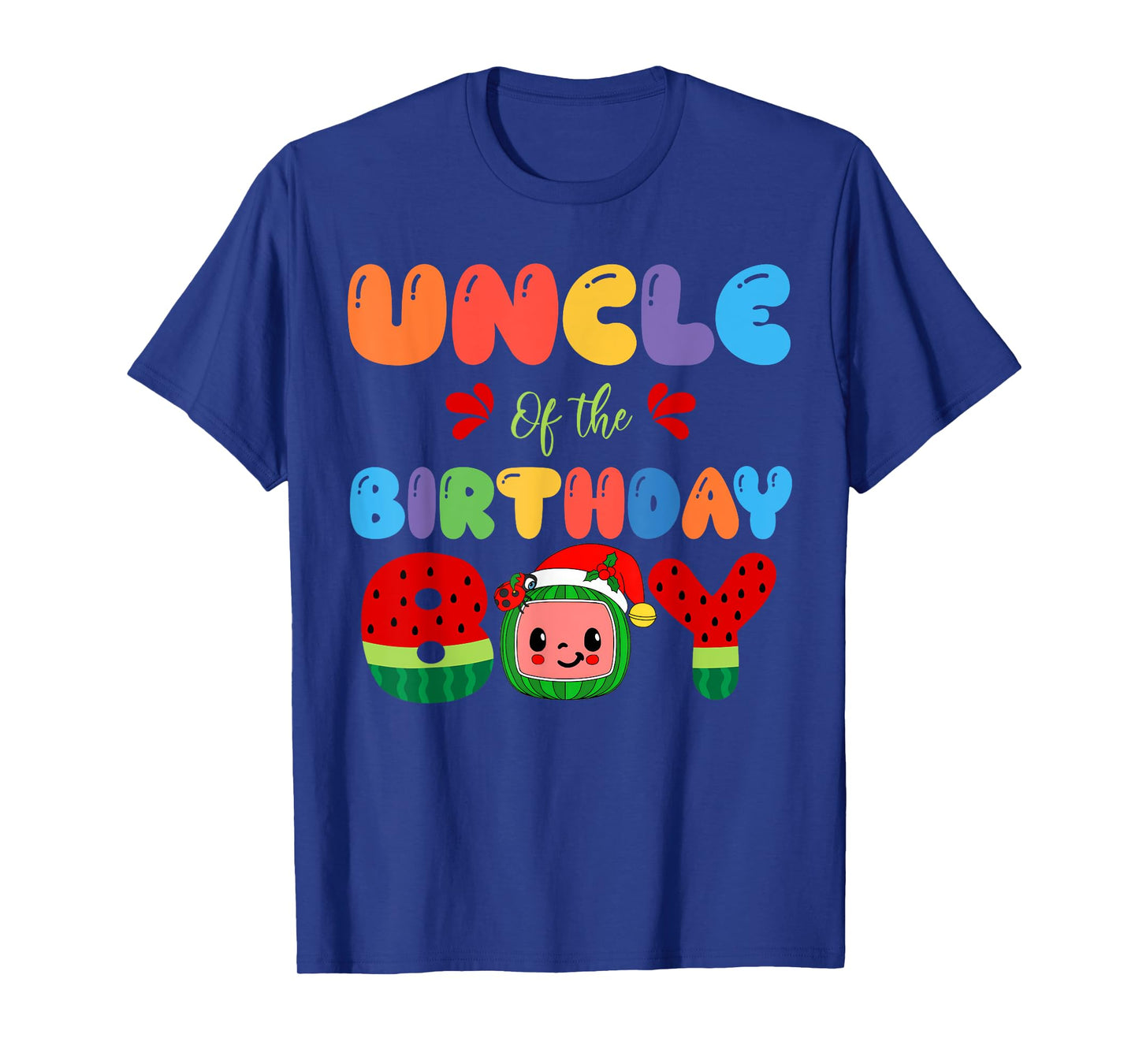 Uncle of The Birthday Boy Melon Family Matching Funny T-Shirt