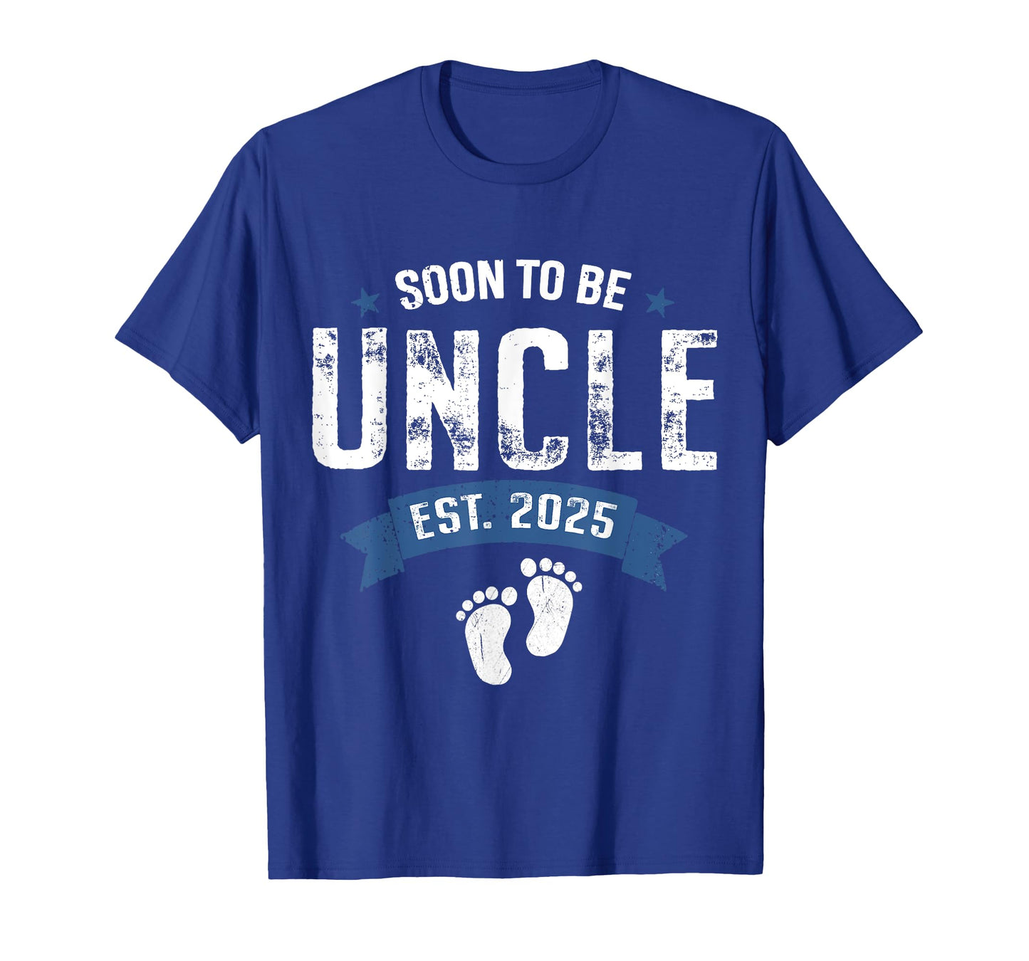 Mens Soon To Be Uncle Est. 2025 Retro Pregnancy Announcement T-Shirt