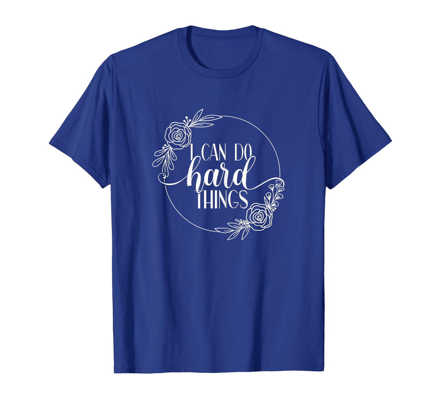 Mela Motivational Workout Designs I Can Do Hard Things Unisex Adult Gym Workout Motivation T-Shirt Black X-Small