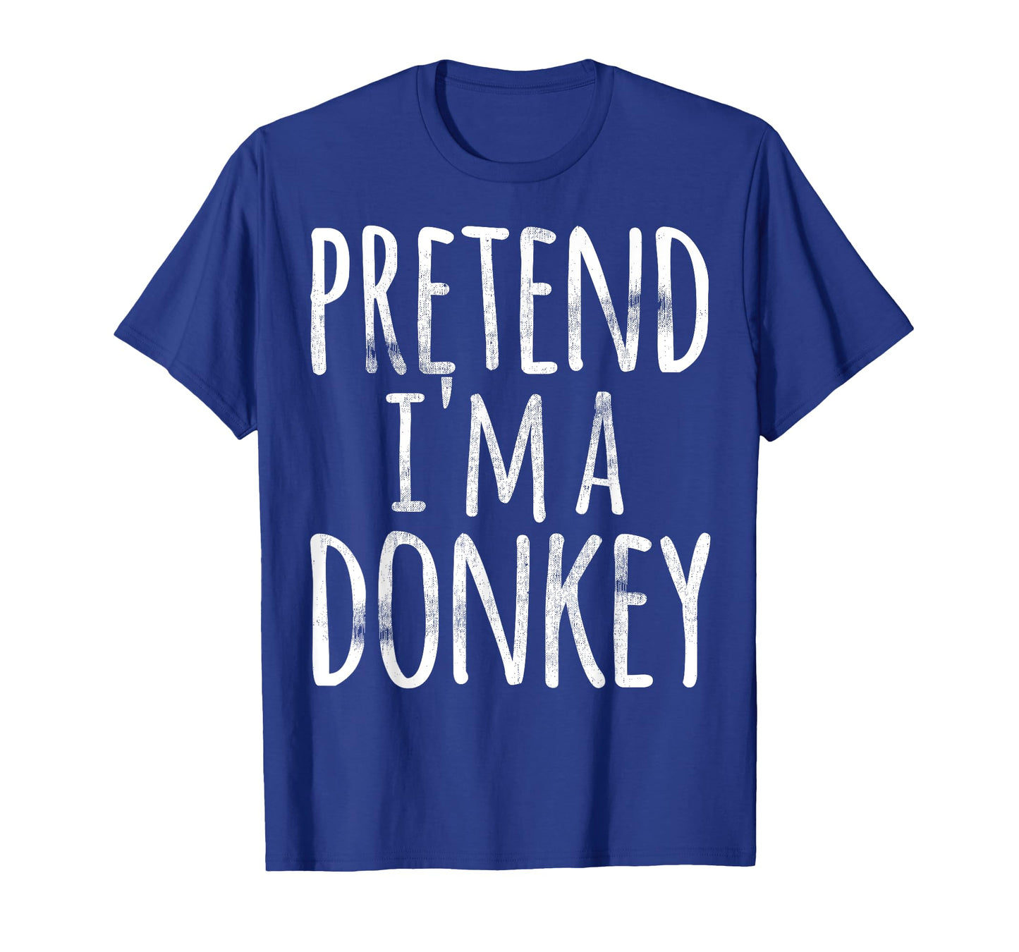 Funny Easy Lazy Halloween PRETEND I'M A DONKEY Costume T-Shirt