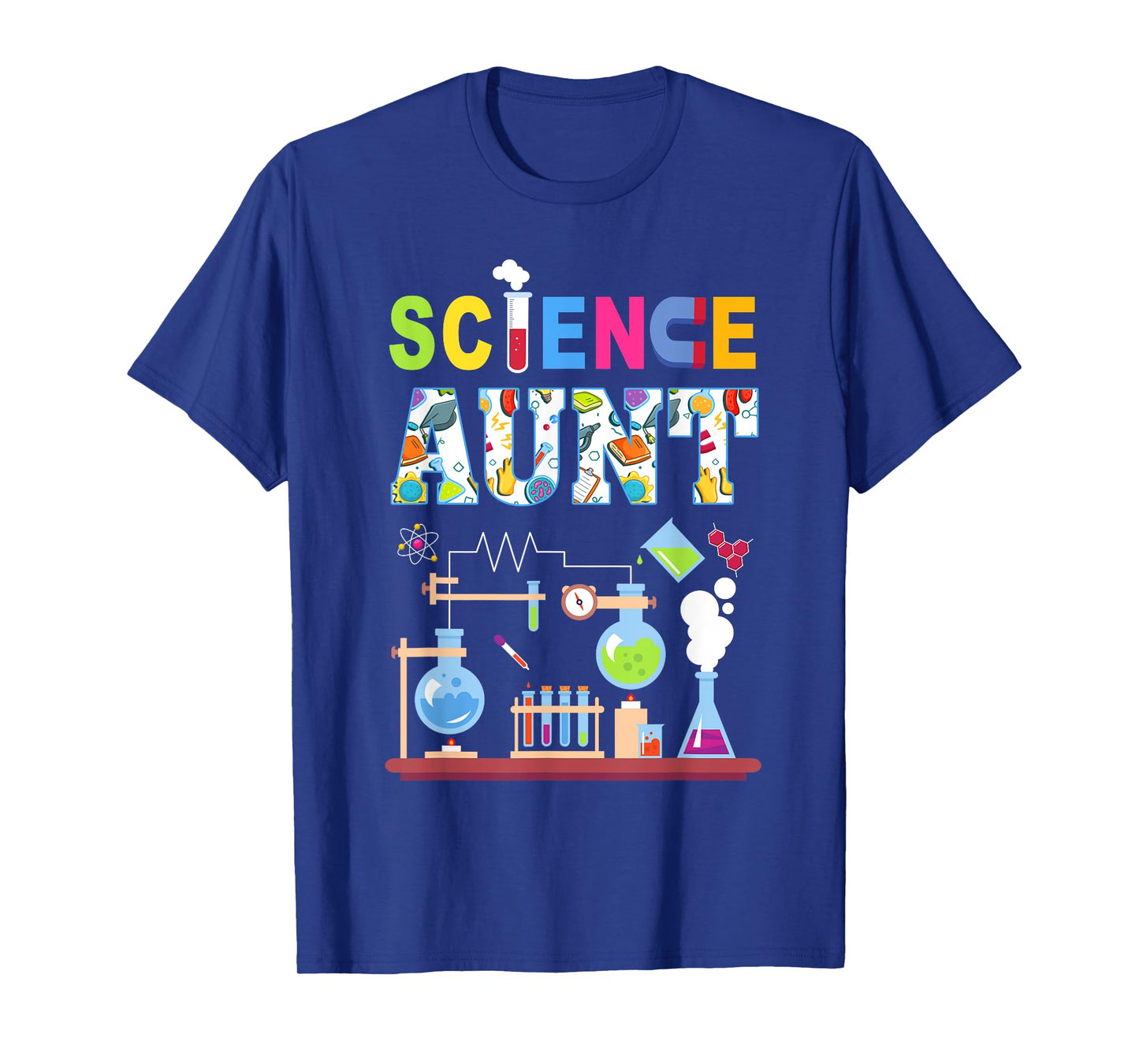 Science Aunt Family Science Birthday Party Matching T-Shirt