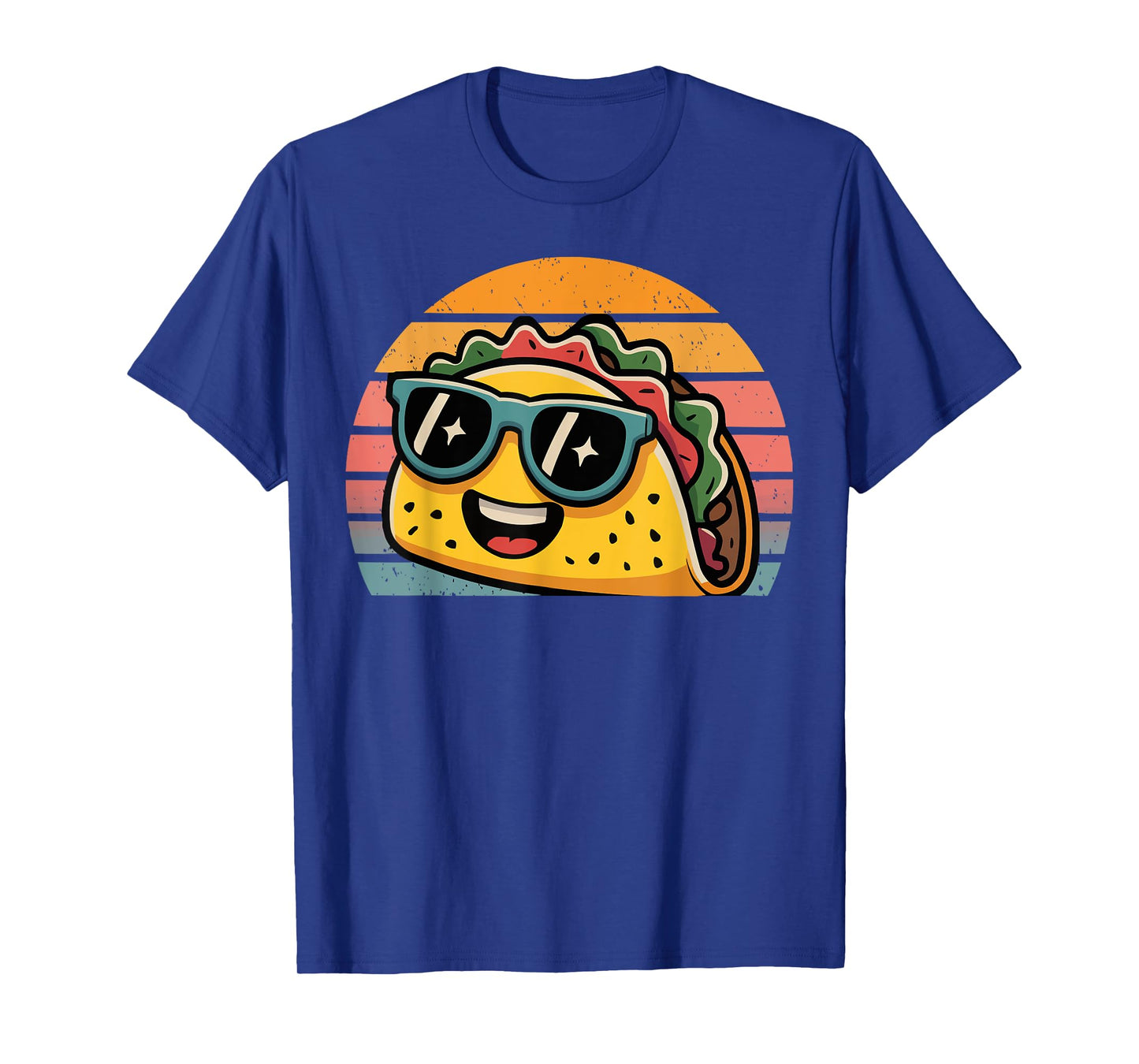 Retro Sunset Tacos Costume for Food Lovers Funny Tacos T-Shirt