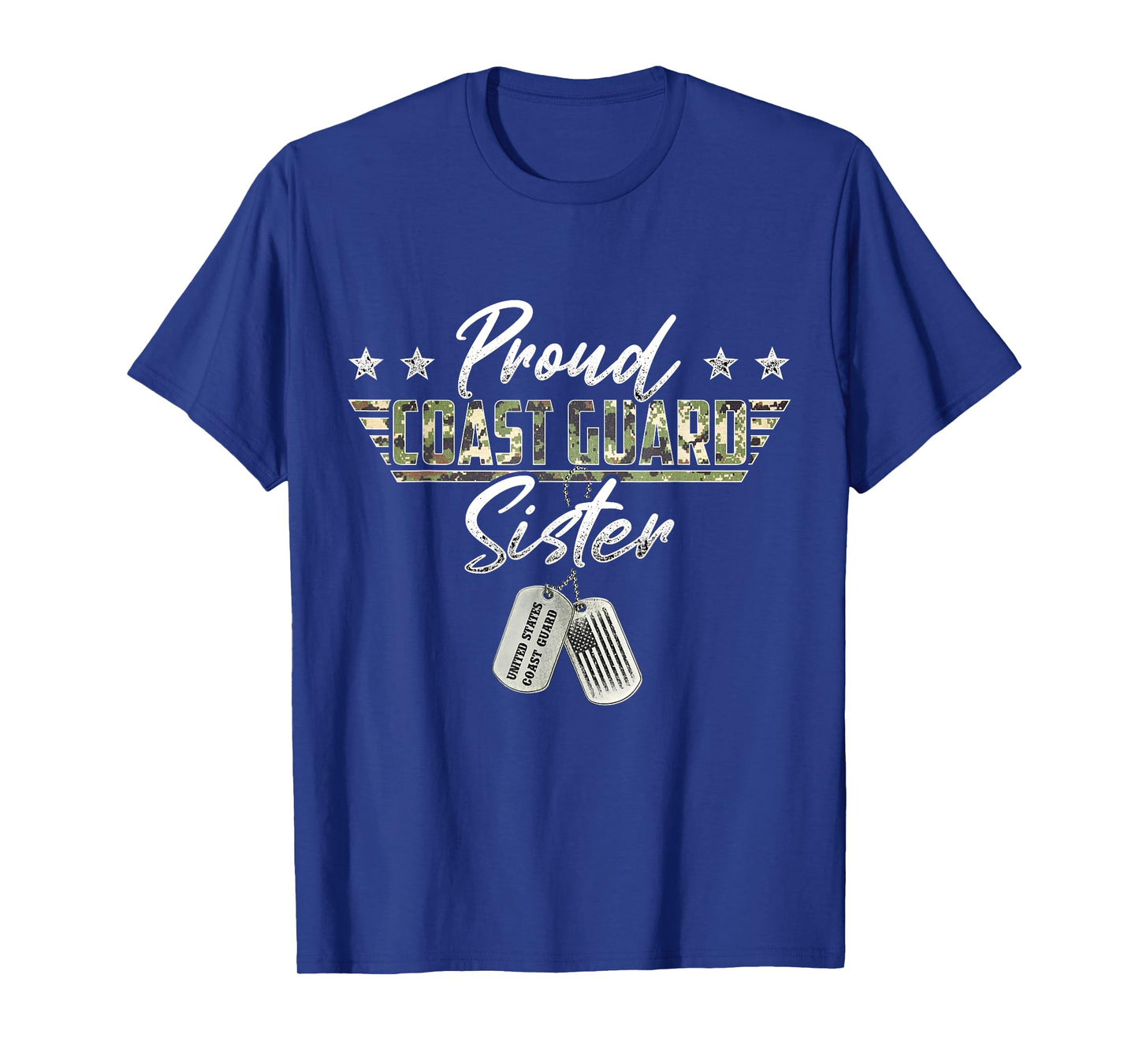 Proud Coast Guard Sister American Military Gifts T-Shirt