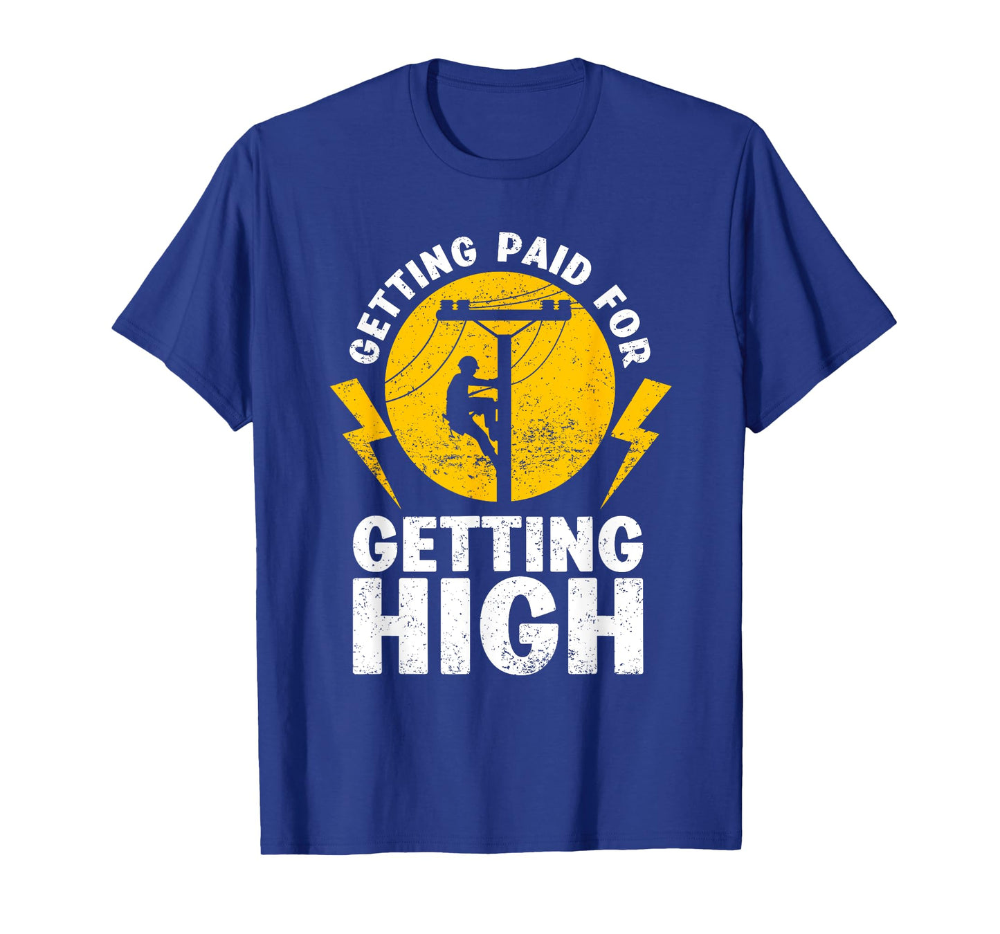 Funny Lineman Design For Men Electrical Power Lineman T-Shirt