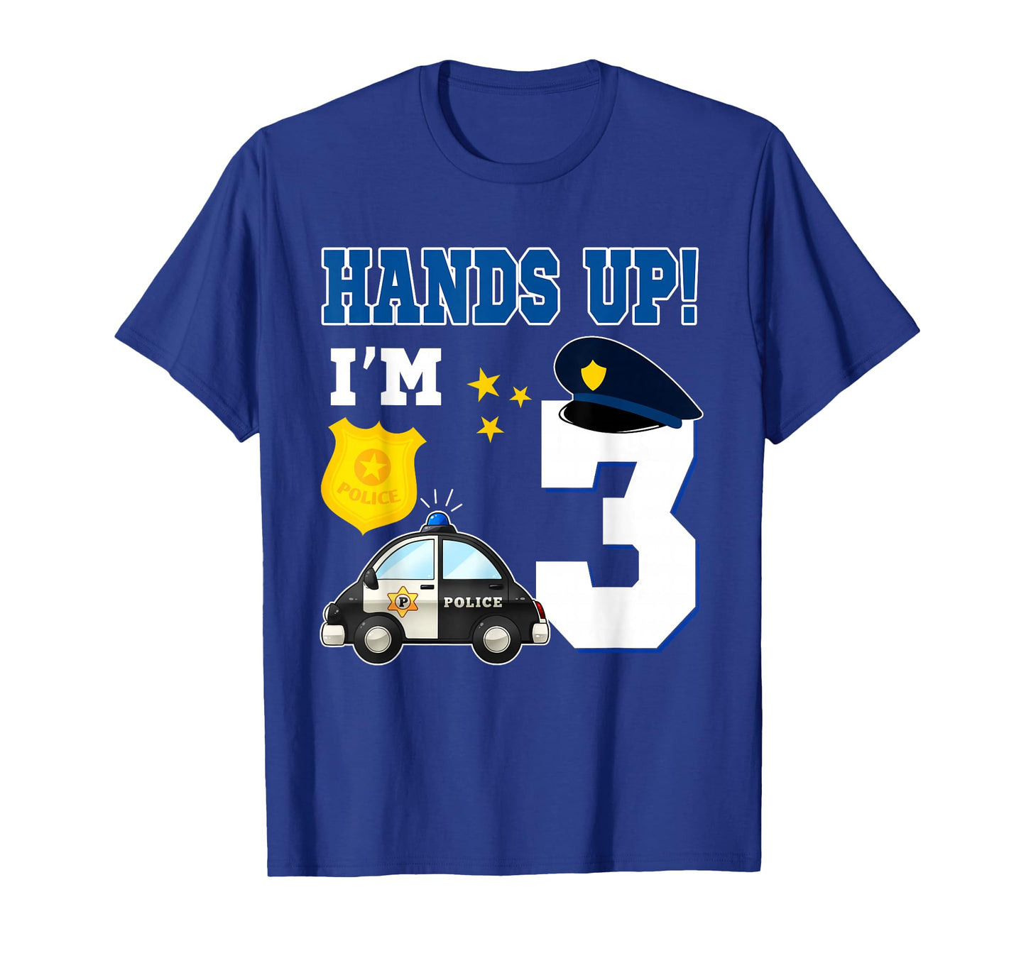 3rd Birthday Policeman Boy 3 Year Old Police Officer T-Shirt