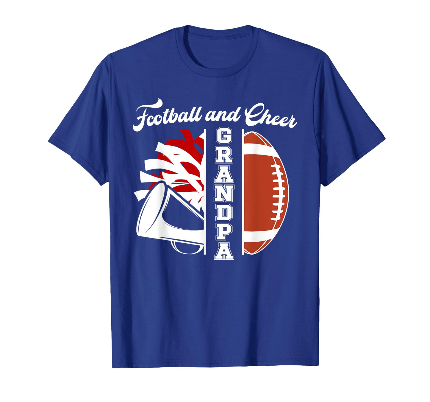 Football And Cheer Grandpa Of Cheerleader & Football Player T-Shirt