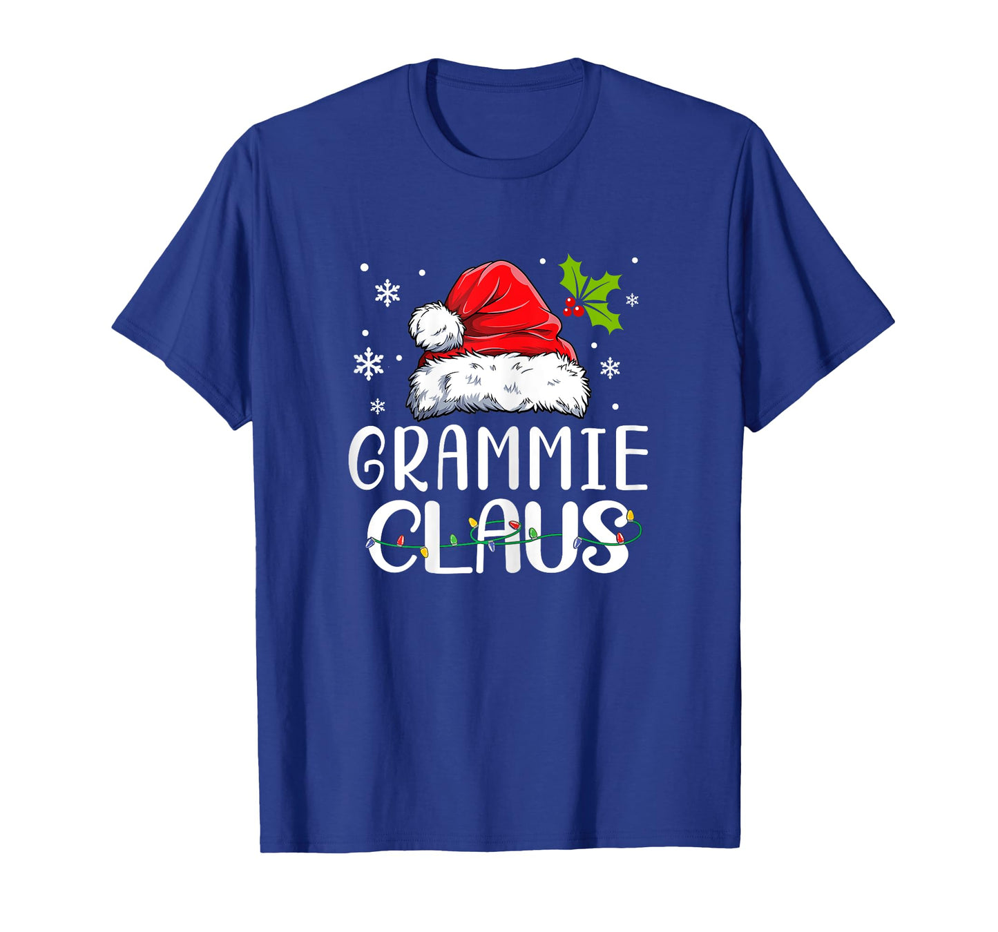 Matching Family Christmas Pajama Xmas Lights Grammie Claus T-Shirt