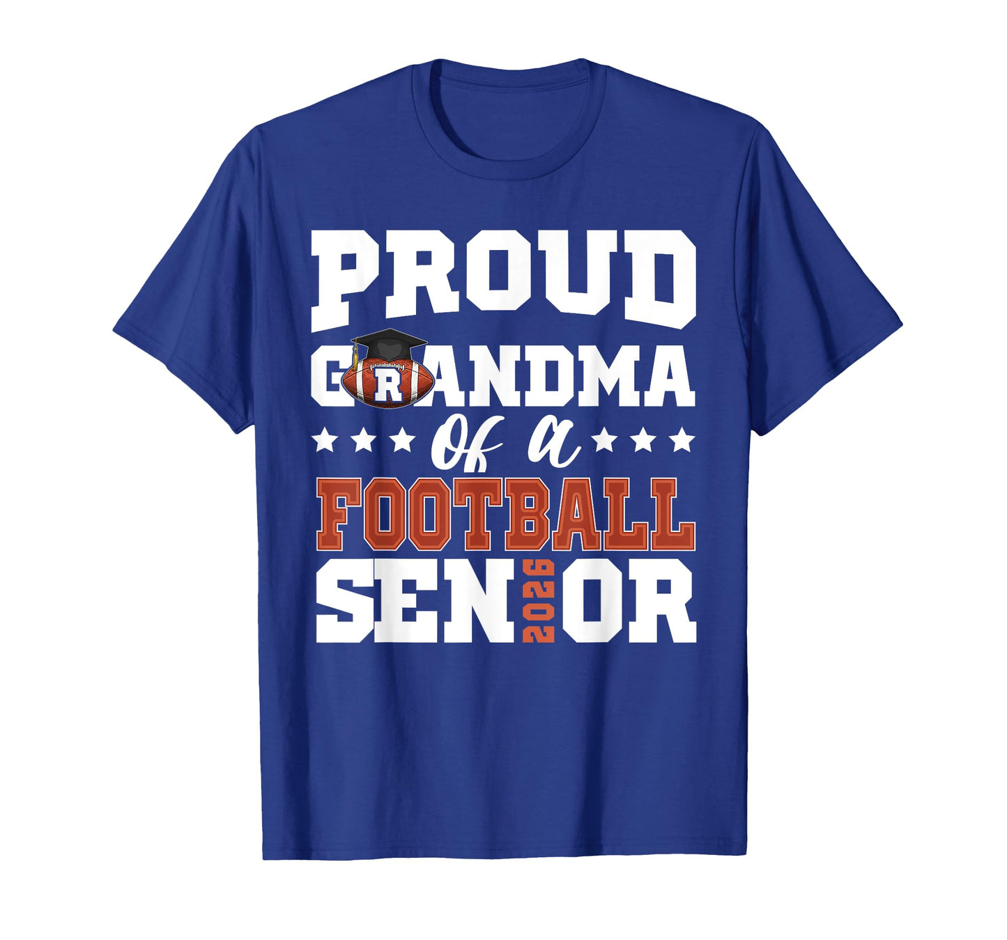 Proud Grandma of a football senior 2026 graduation gifts T-Shirt
