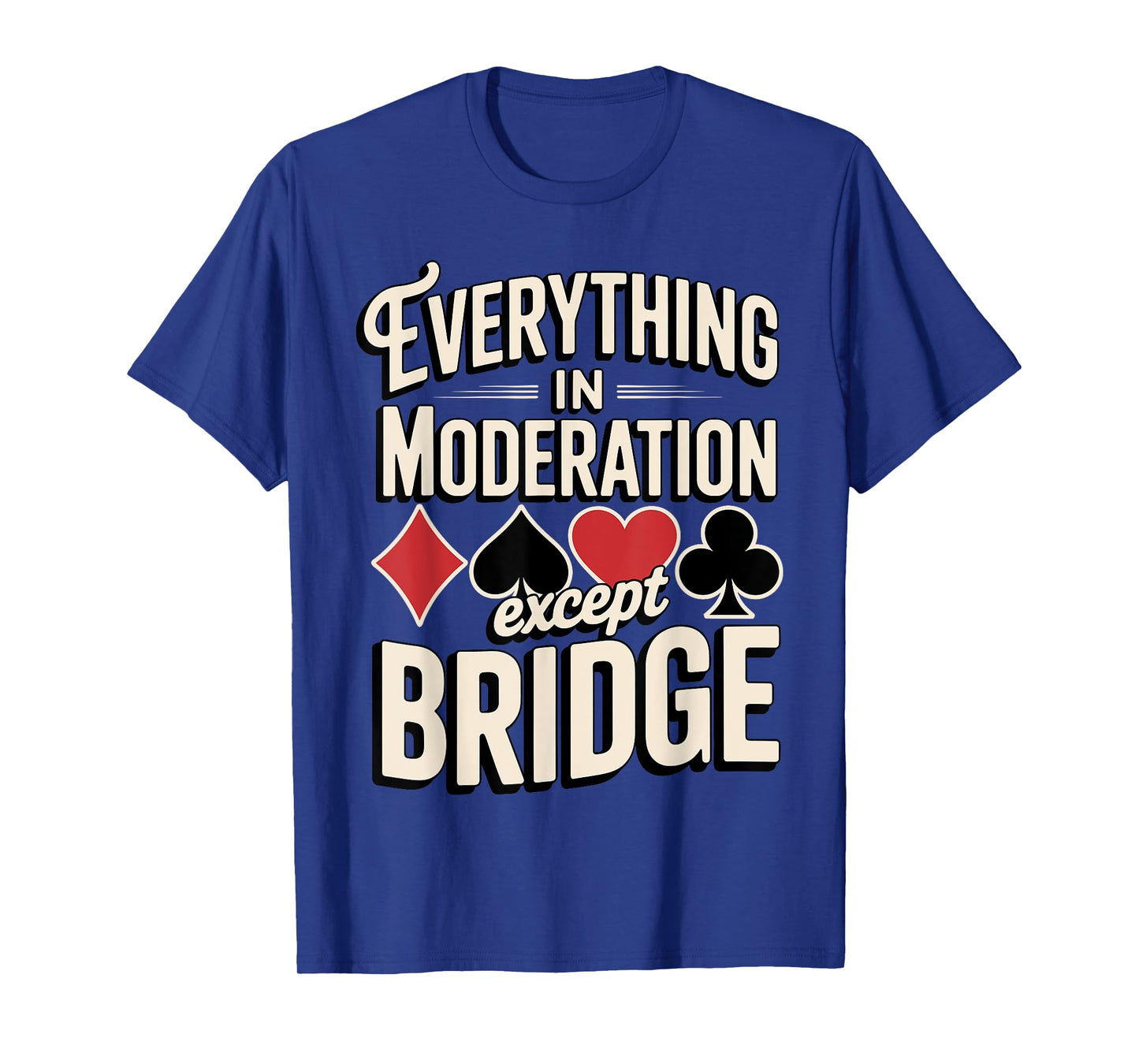 Cool Bridge Player Art For Men Women Card Game Player Bridge T-Shirt