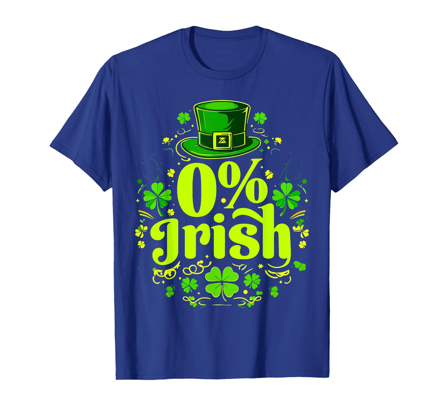 0% Irish St. Patrick's Day Zero Percent Graphic T-Shirt