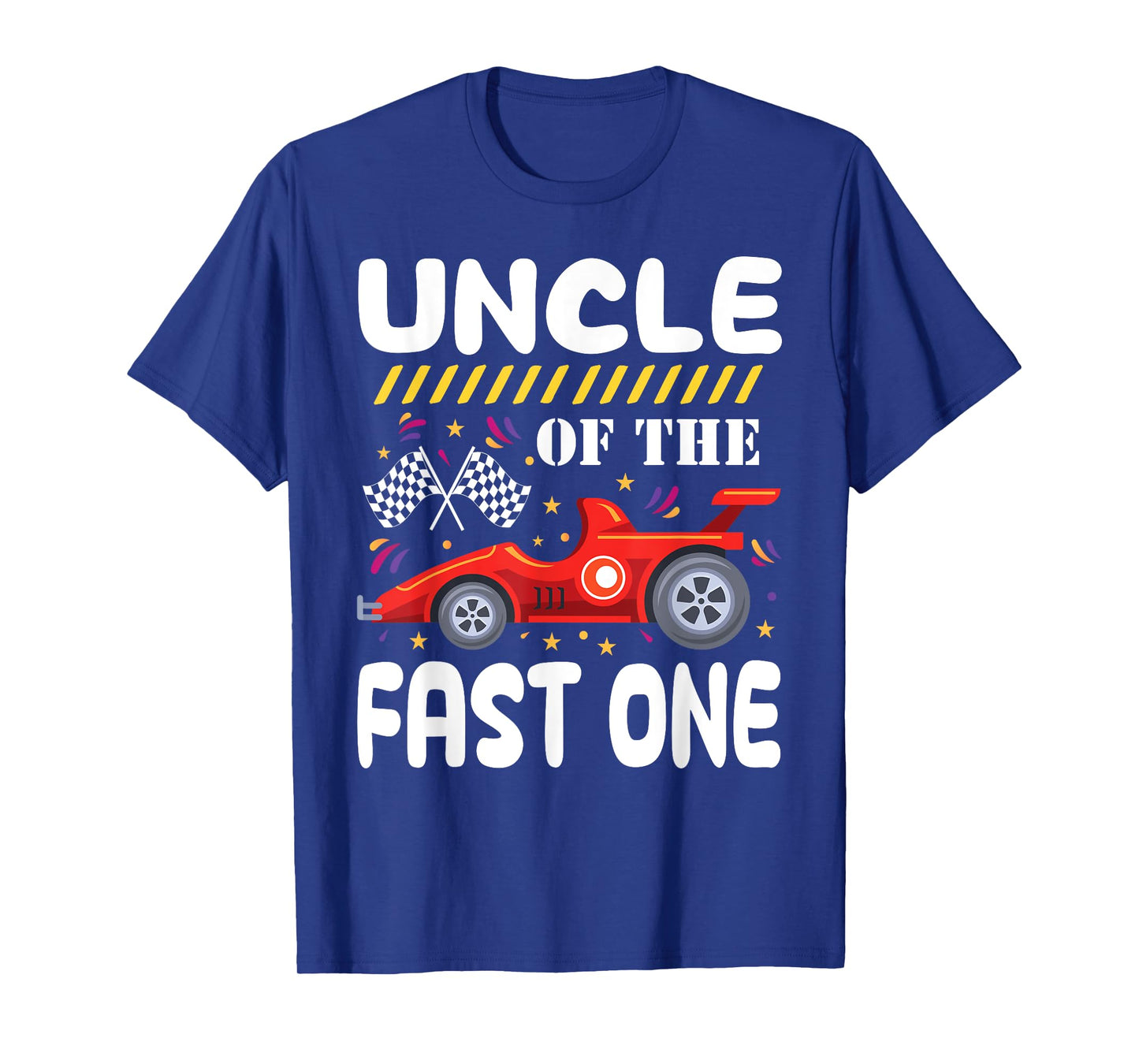 Uncle of The Fast One Birthday 1st Race Car Family Matching T-Shirt