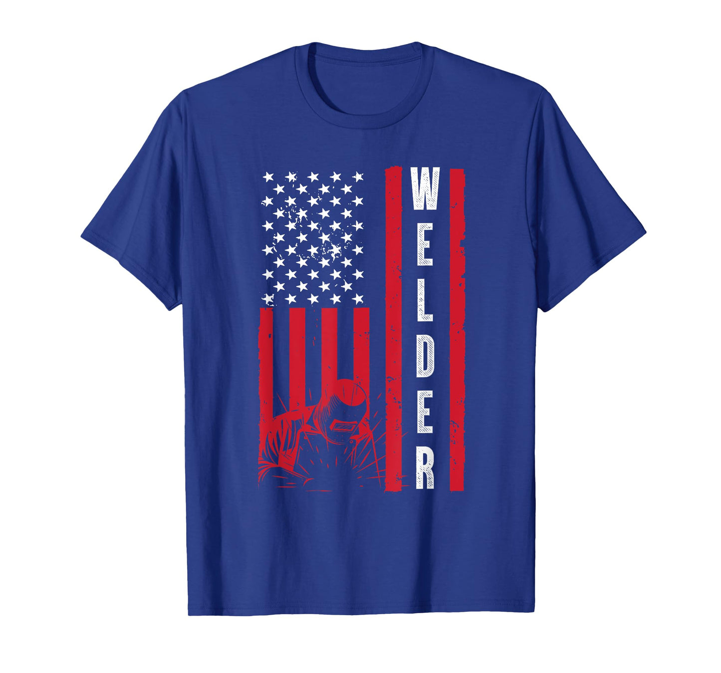Cool Welding US Flag Art For Men Women Welder Welding Lover T-Shirt