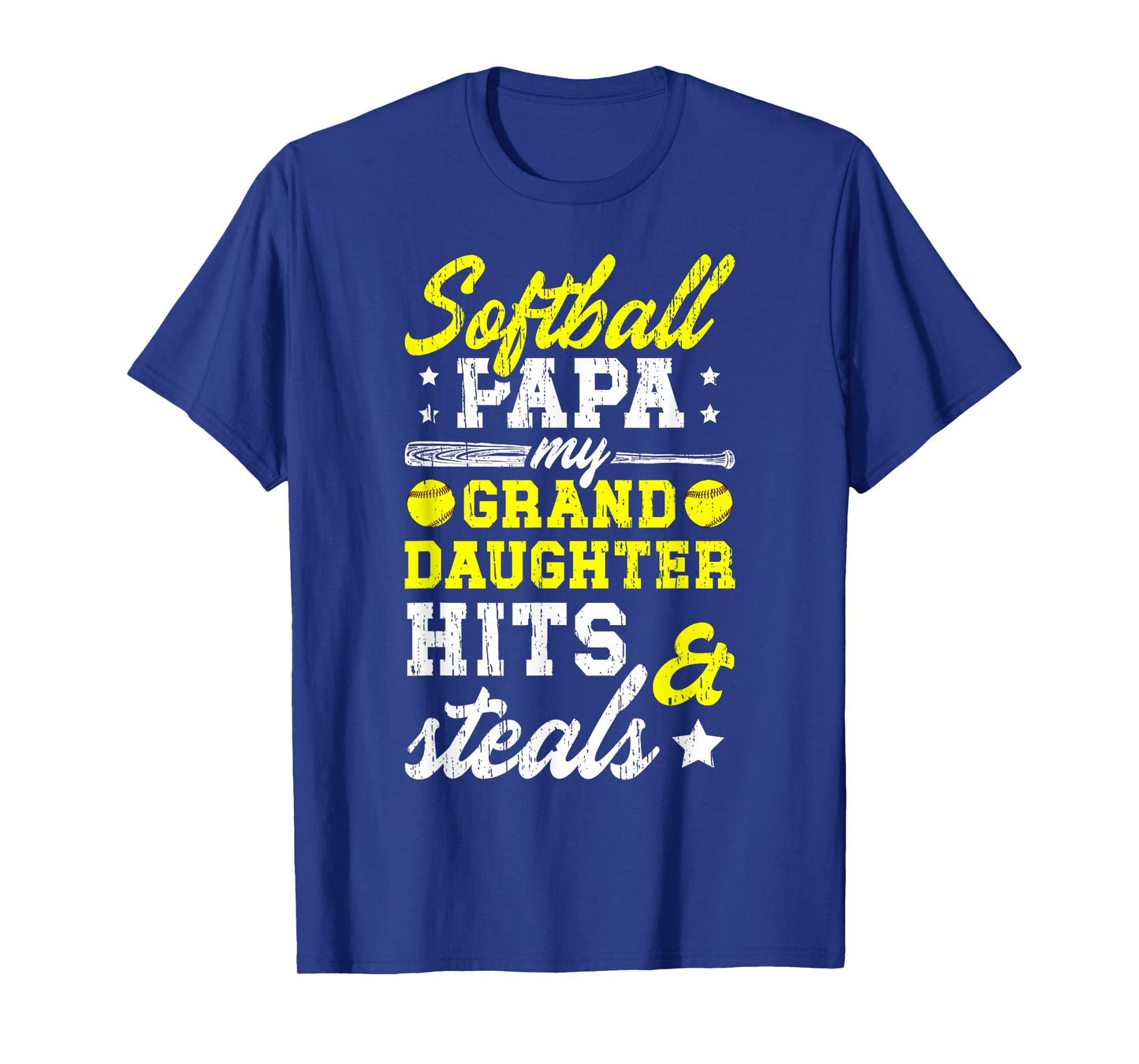 Softball Papa Grandpa Funny Papa Of A Softball Player T-Shirt