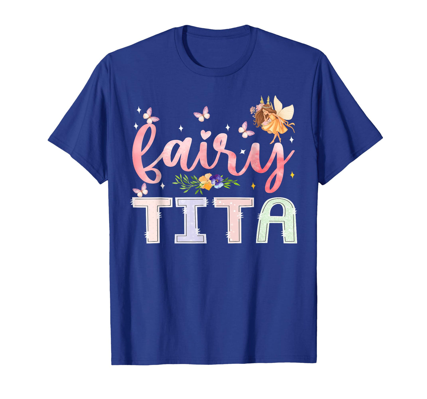 Fairy Tita Magical Floral Birthday Girl Fairytale Family T-Shirt