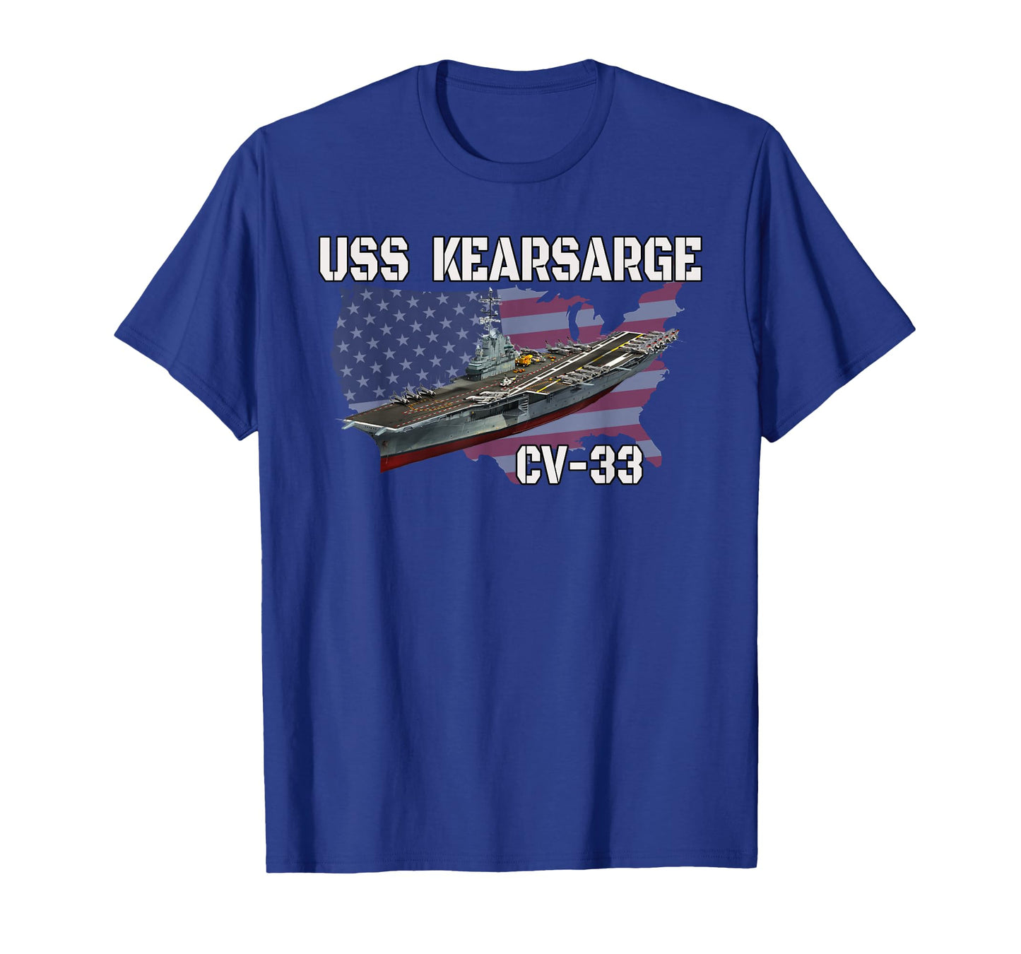 USS Kearsarge CV-33 Aircraft Carrier Veterans Day Grandpa T-Shirt