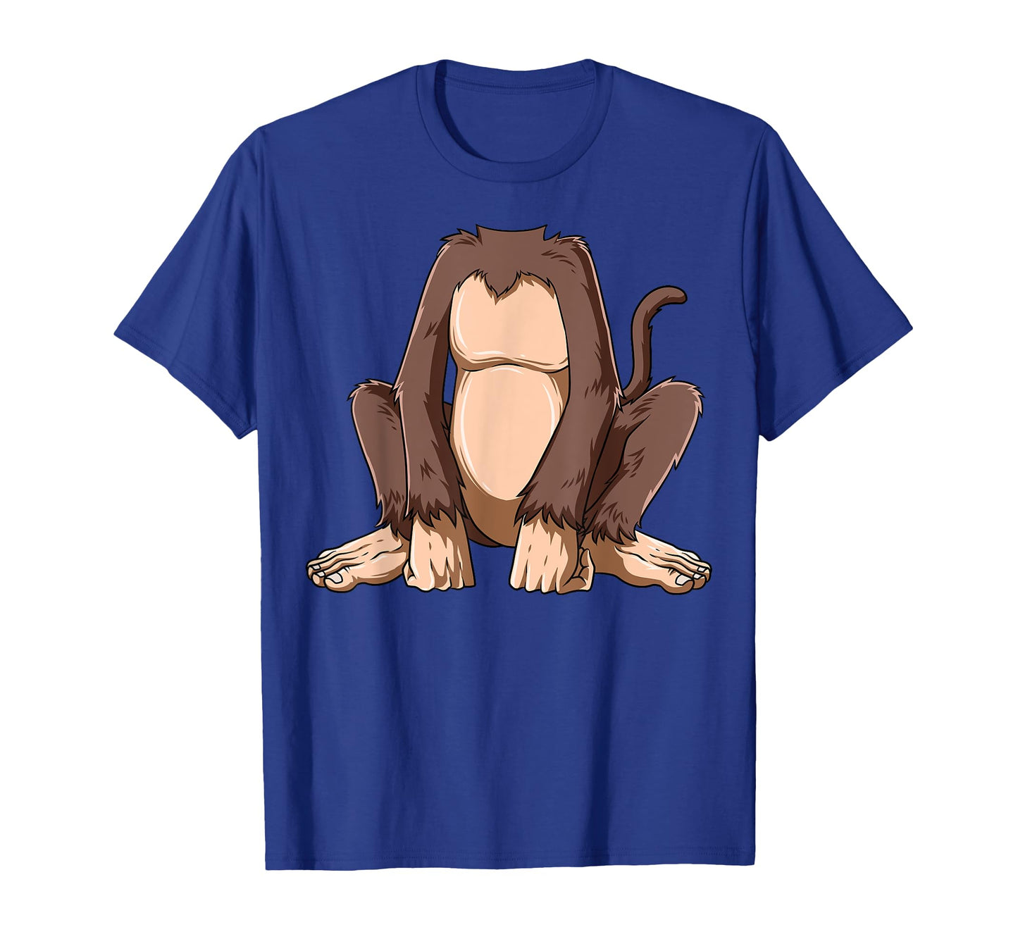 Easy Monkey Costume Monkey Body Headless Monkey Costume T-Shirt