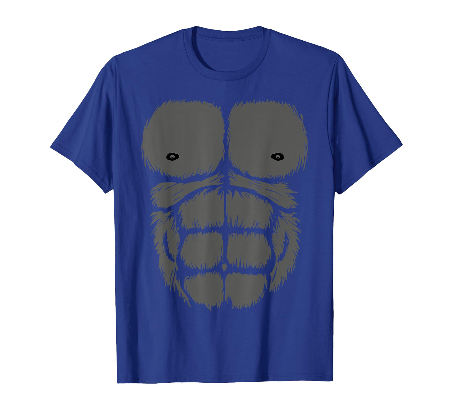 Gorilla Monkey Belly Chest Costume Shirt Men DIY Halloween T-Shirt