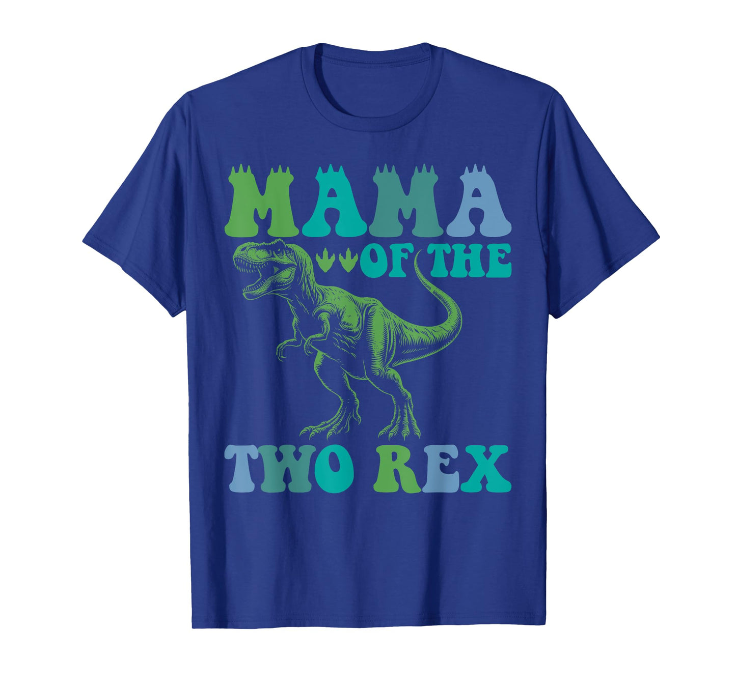 Mama Of The Two Rex Birthday Boy T-Rex Dinosaur Mommy Mom T-Shirt