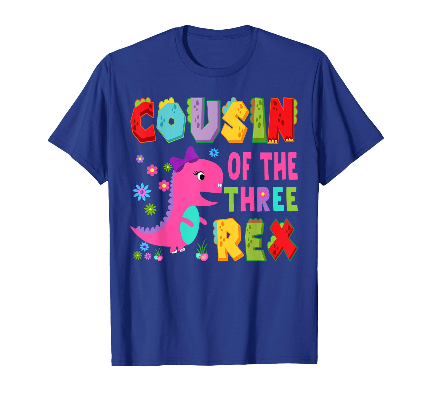 Cousin Of The Three Rex 3Rd Birthday Boy Dinosaur T-Rex T-Shirt