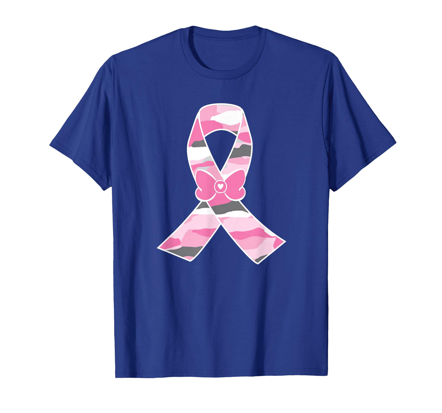 Camo Pinks Ribbon Breast Cancer Awareness Tee T-Shirt