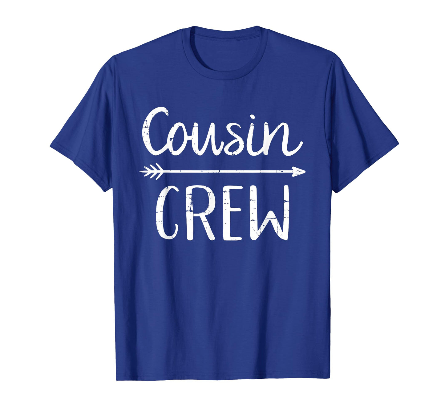 Black Cousin Crew T-Shirt: Classic Fit, Crew Neck, Short Sleeve, Letter Print - Adult Polyester/Cotton