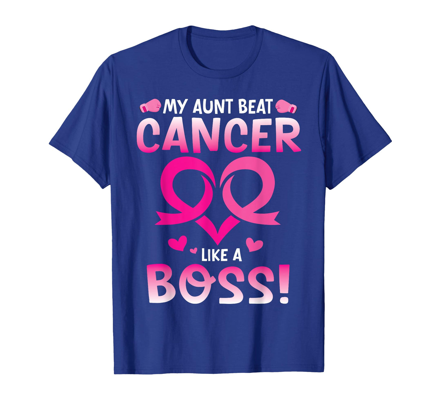 Warrior My Aunt Beat Breast Cancer Like A Boss Fighting Win T-Shirt