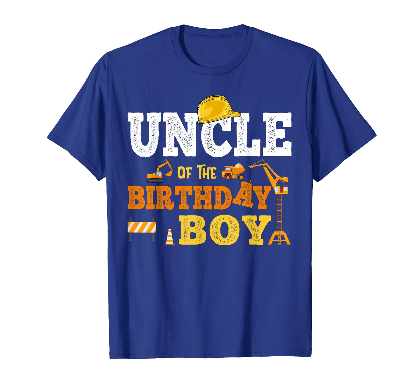 Uncle Of The Birthday Boy Kid Construction Matching Family T-Shirt