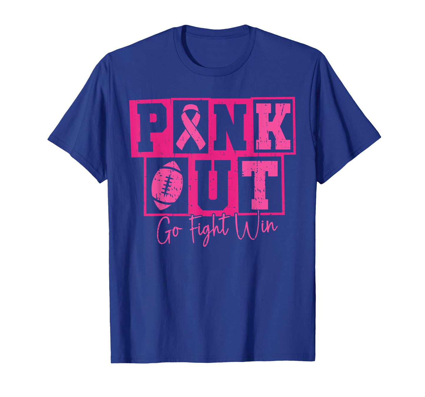 Pink Out Football Team Breast Cancer Awareness Month T-Shirt