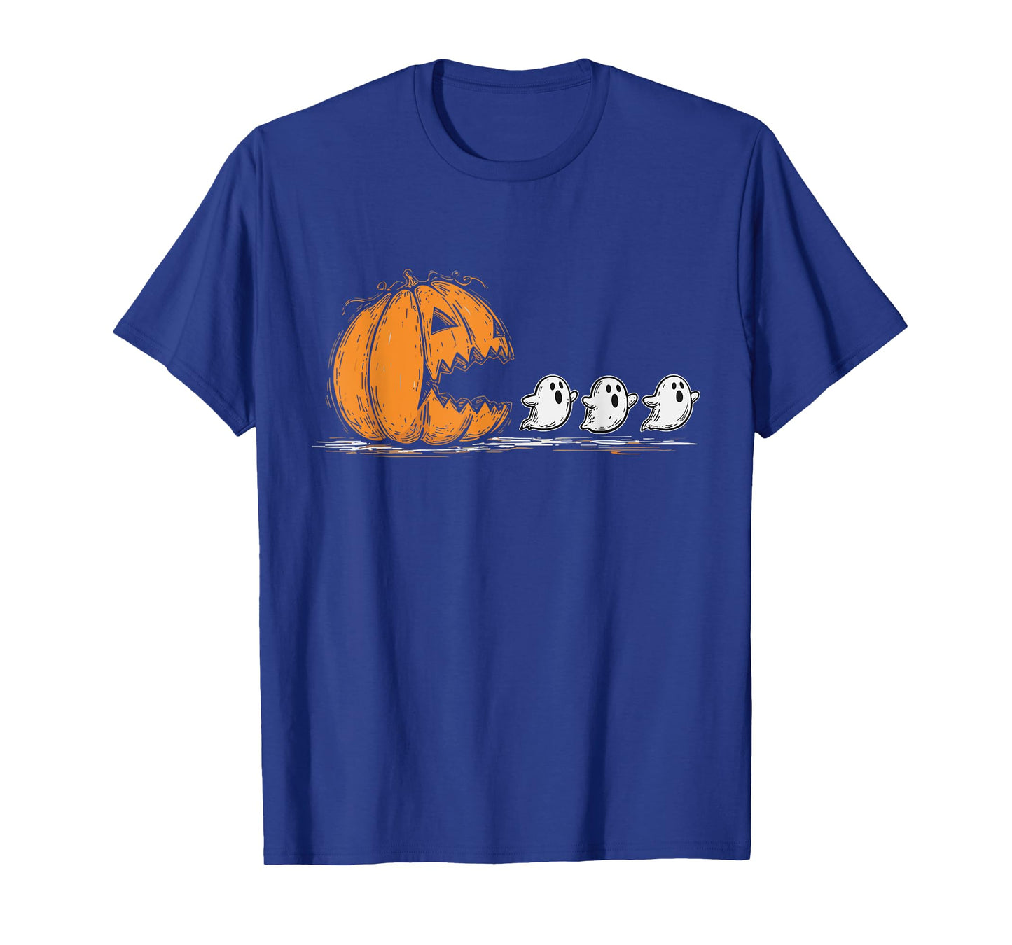 Halloween Pumpkin Chasing Ghost T-Shirt