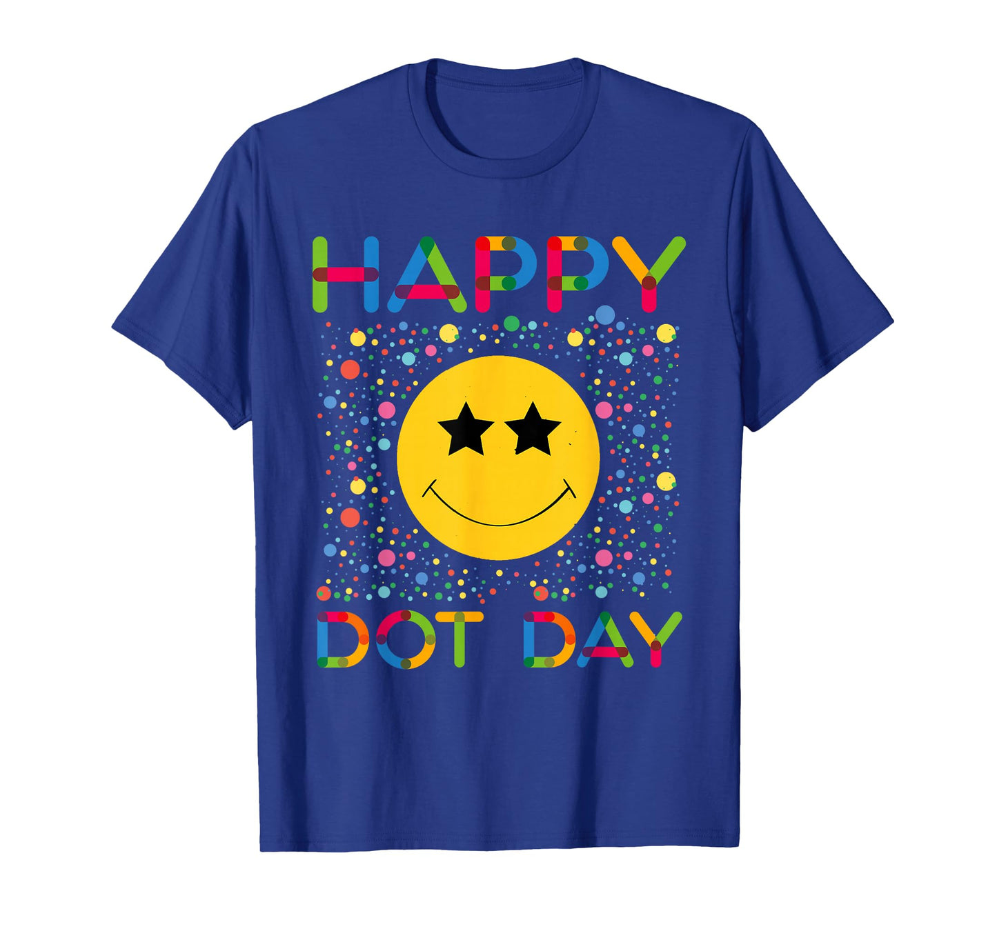 Happy Dot Day Smile Face Colorful Polka Dot Boy Girl Kids T-Shirt