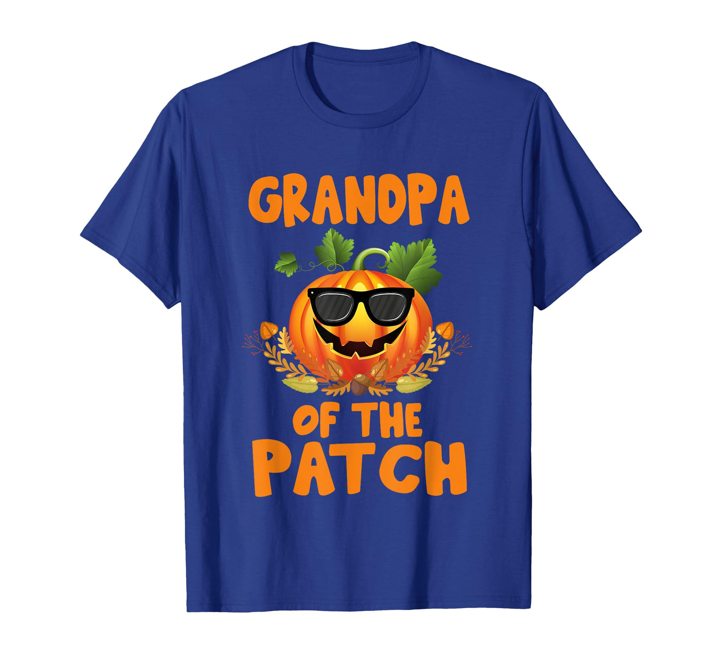 Pumpkin Grandpa of the Patch Family Halloween Costume T-Shirt