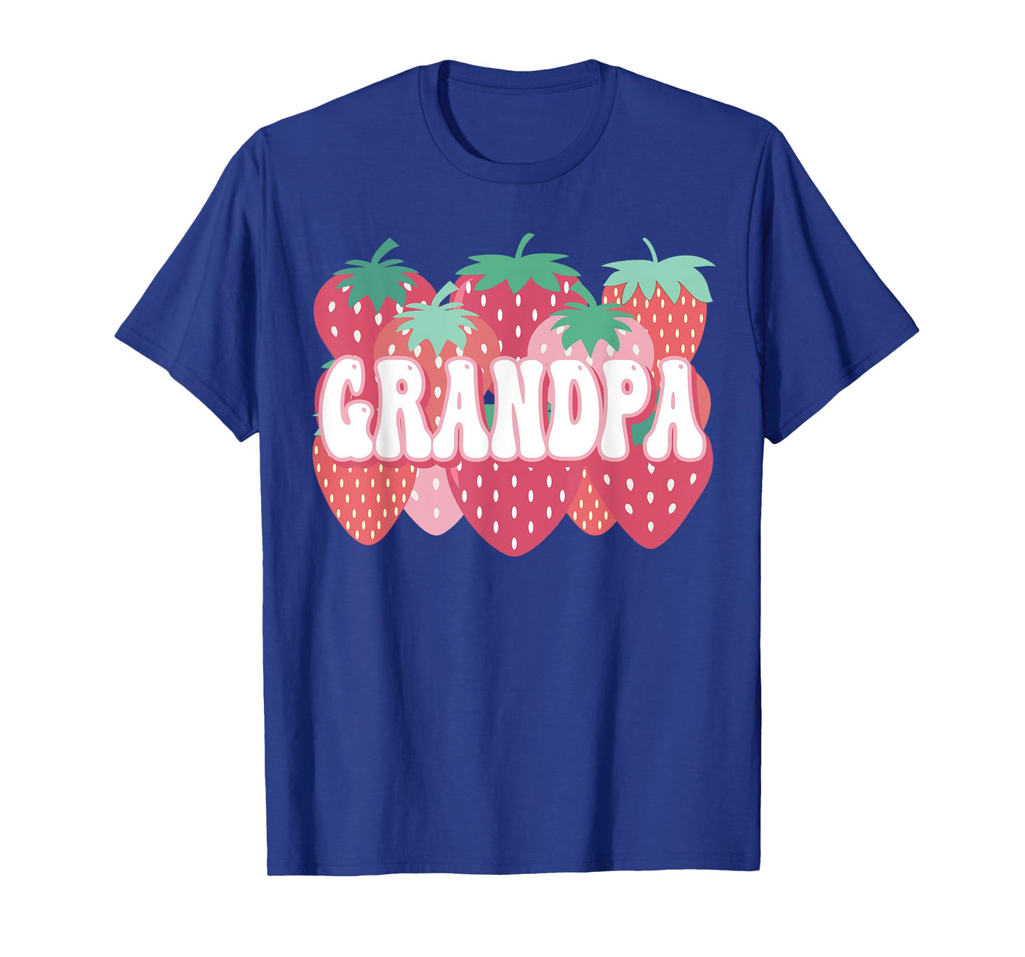 Grandpa Of The Berry First Birthday Strawberry Family Party T-Shirt