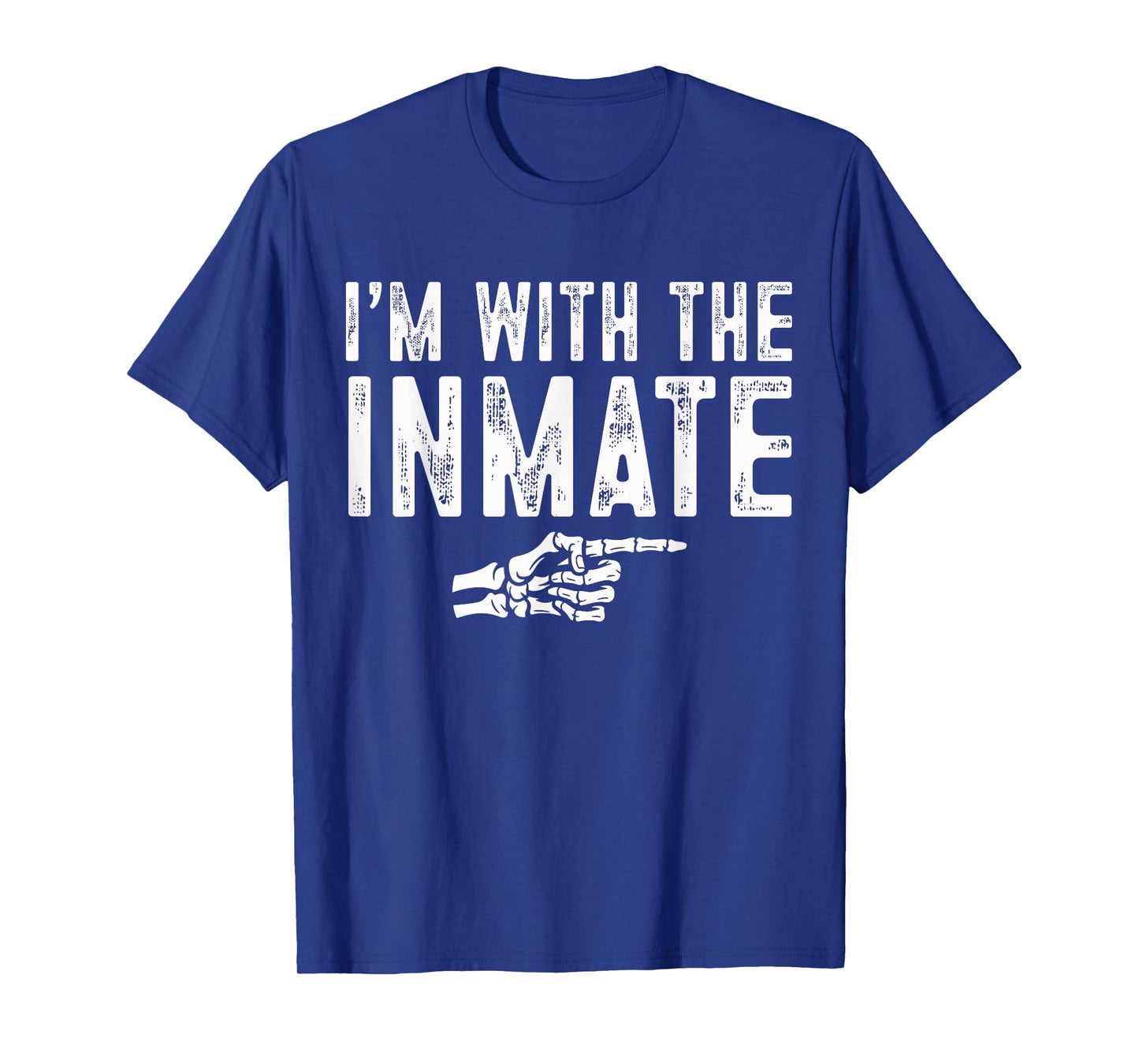 I'm with The Inmate Easy Costume Halloween Couples Matching T-Shirt