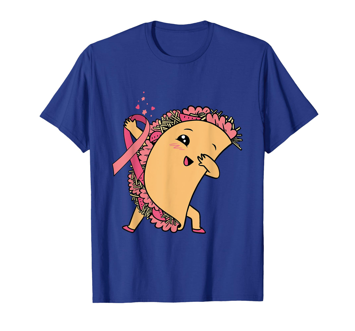 Dabbing Taco Pink Ribbon Breast Cancer Awareness Mexican T-Shirt