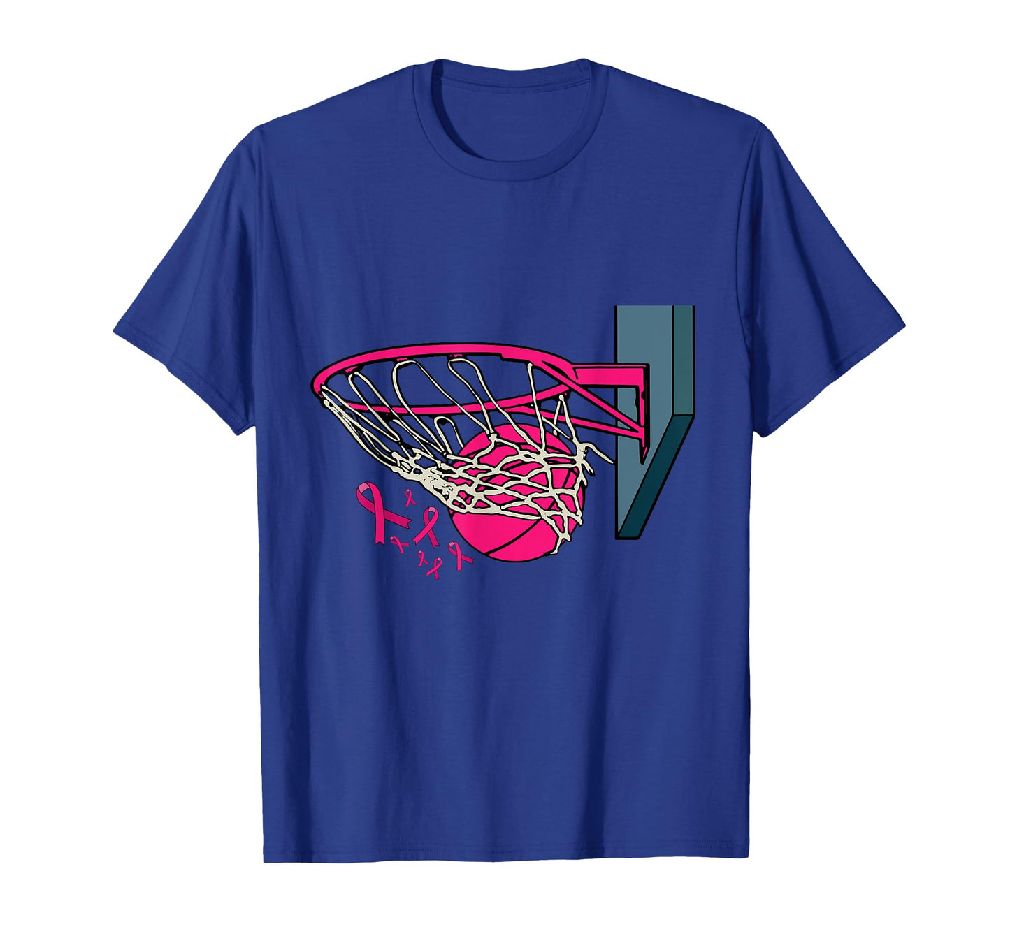 Basketball Player Pink Ribbon Breast Cancer Awareness Sport T-Shirt