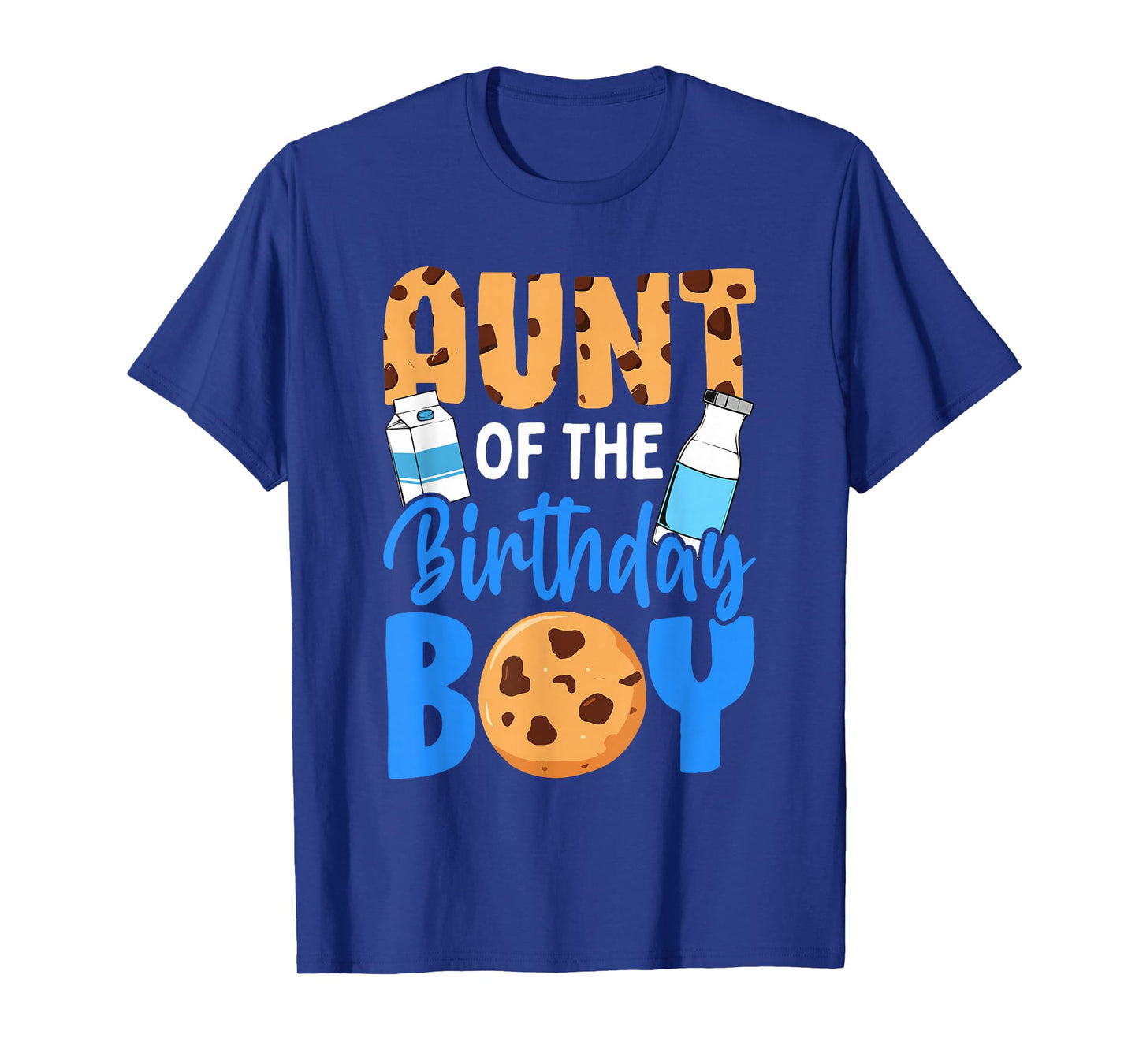 Aunt of the birthday boy Milk and Cookies 1st birthday T-Shirt