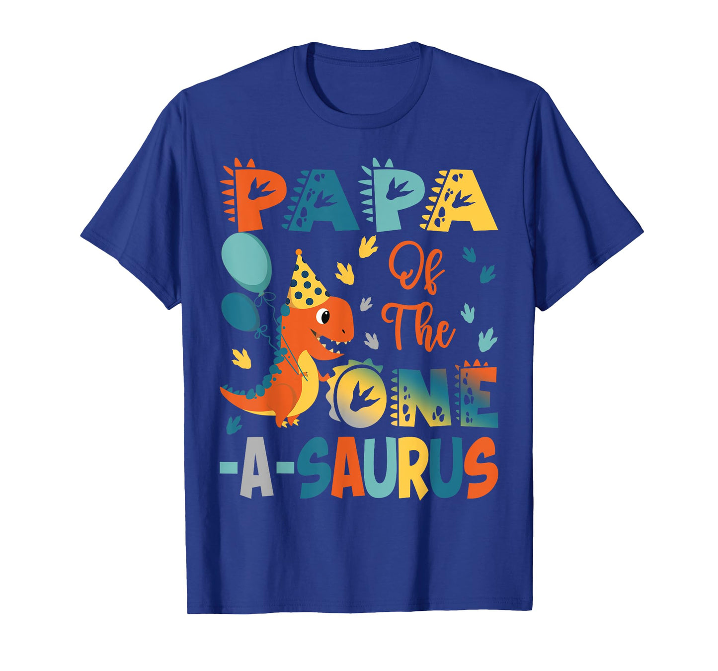 Papa Of The One-A-Saurus 2Nd Birthday Dinosaur Party T-Shirt