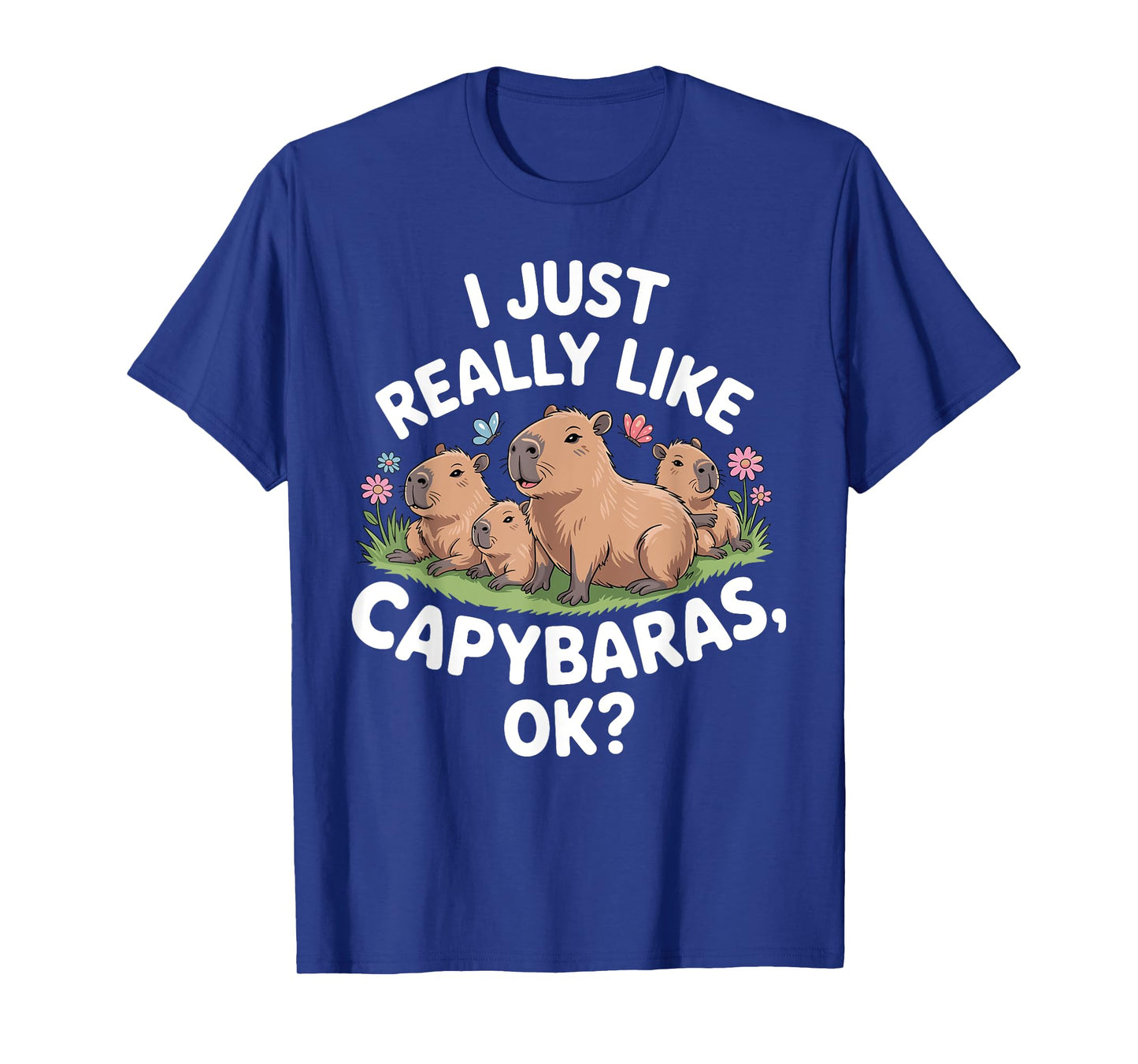 Funny Capybara Design for Men Women Adults Capybara Lover T-Shirt